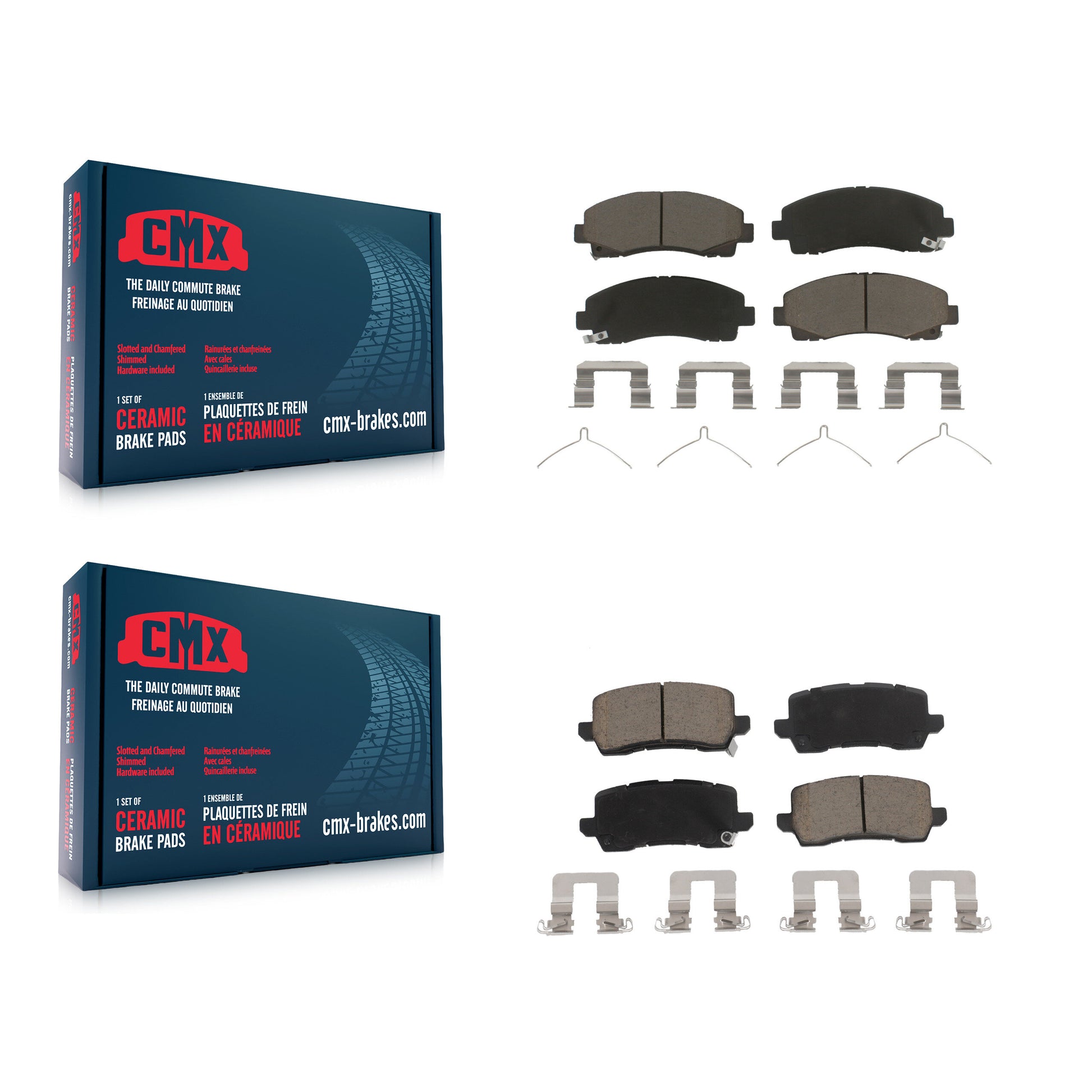 CMX KCX-100455 Disc Brake Pad for 2015-2020 Acura TLX - Front and Rear product image