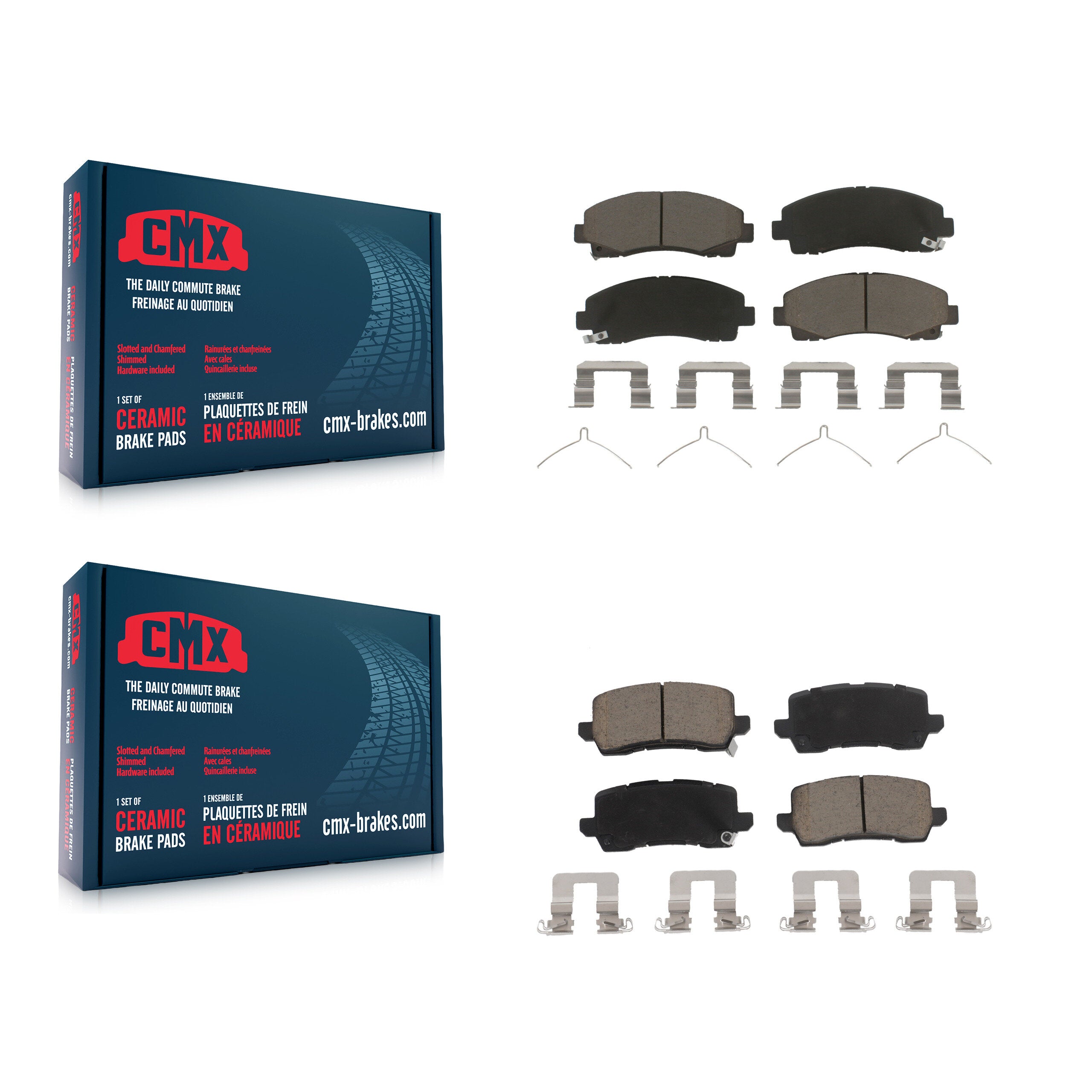 CMX KCX-100455 Disc Brake Pad for 2015-2020 Acura TLX - Front and Rear product image