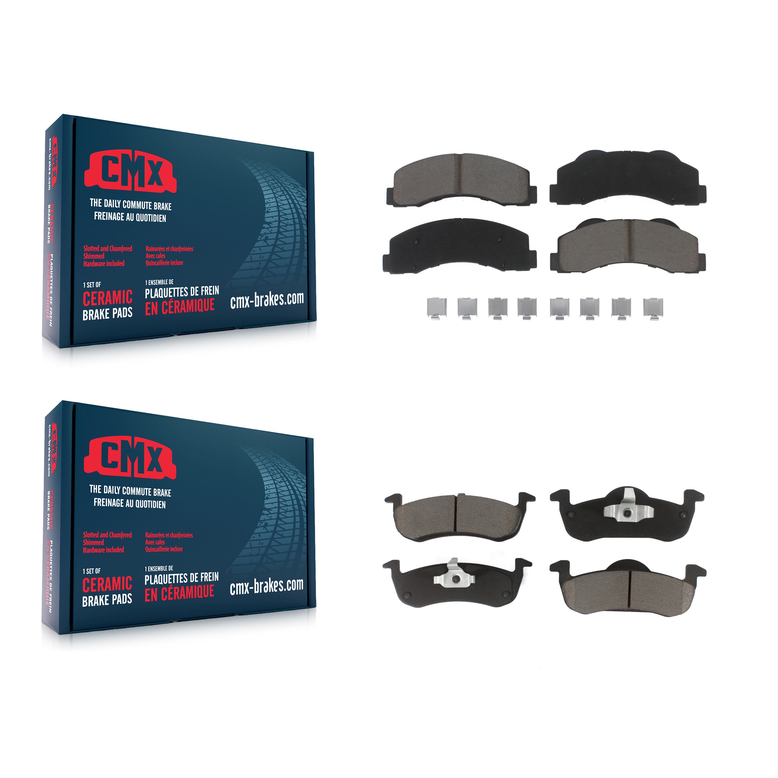 CMX KCX-100457 Disc Brake Pad for 2010-2017 Ford Expedition, Lincoln Navigator - Front and Rear product image