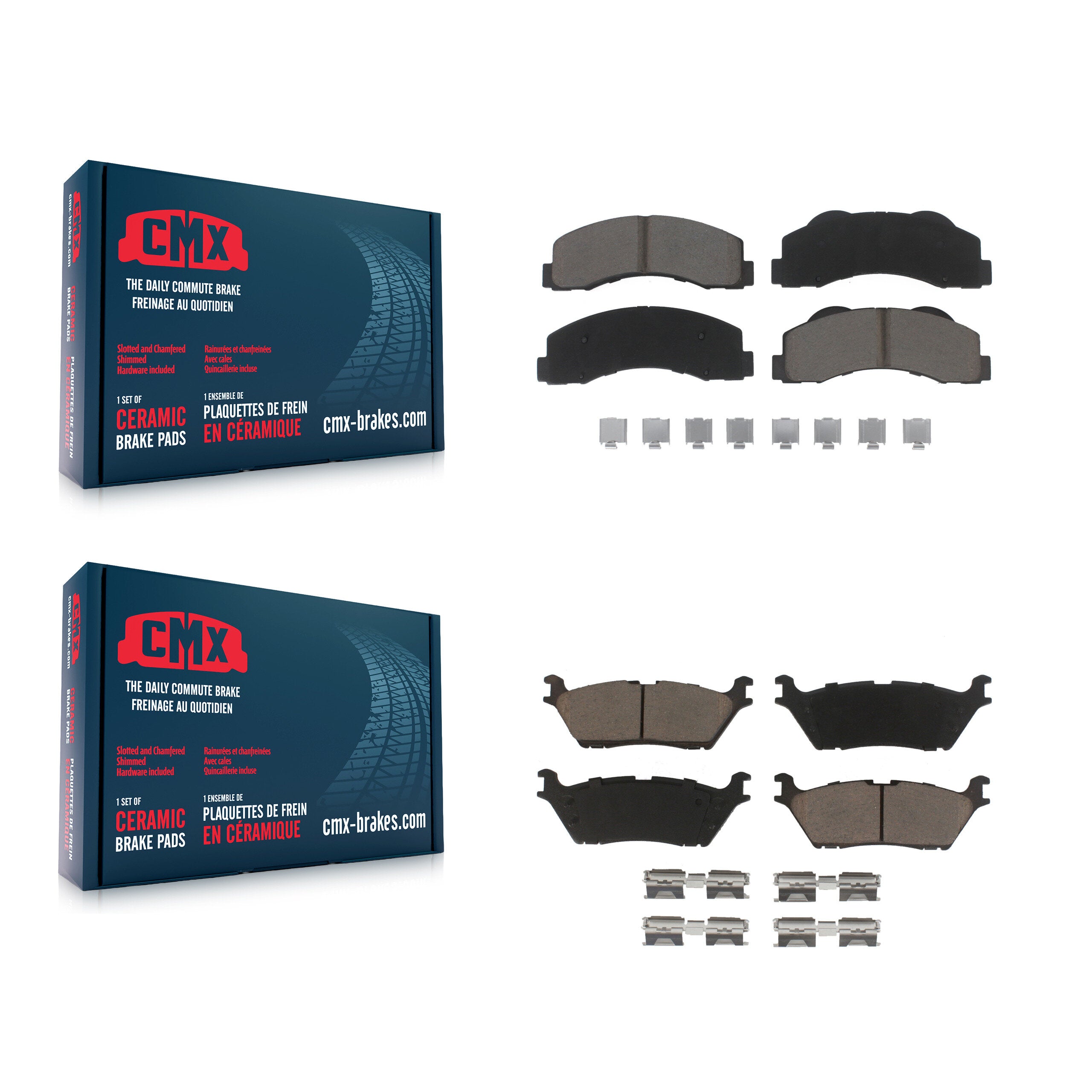 CMX KCX-100458 Disc Brake Pad for 2015-2017 Ford F-150 - Front and Rear product image