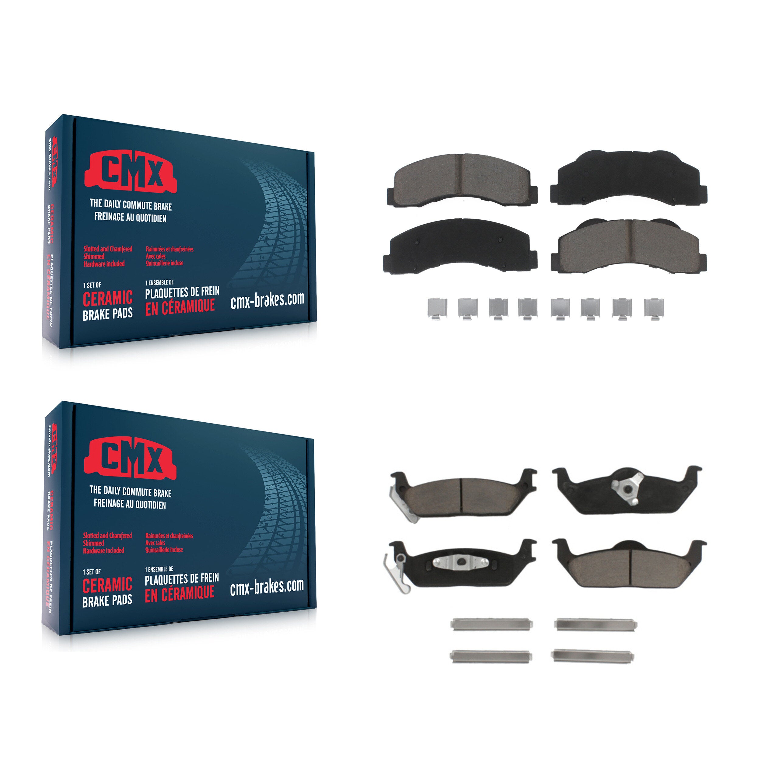 CMX KCX-100459 Disc Brake Pad for 2010-2011 Ford F-150 - Front and Rear product image