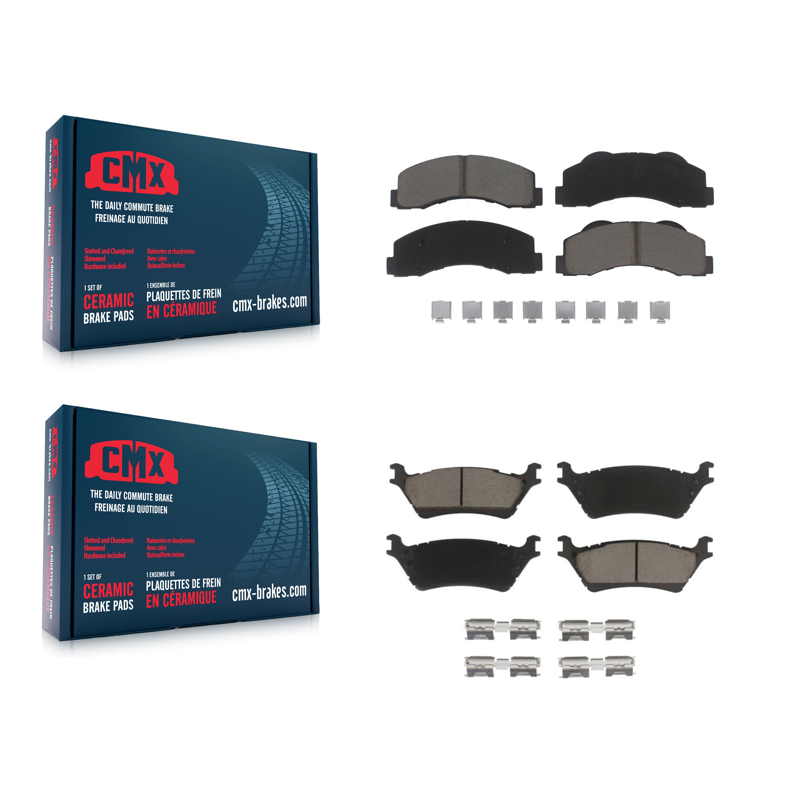 CMX KCX-100460 Disc Brake Pad for 2012-2017 Ford F-150 - Front and Rear product image