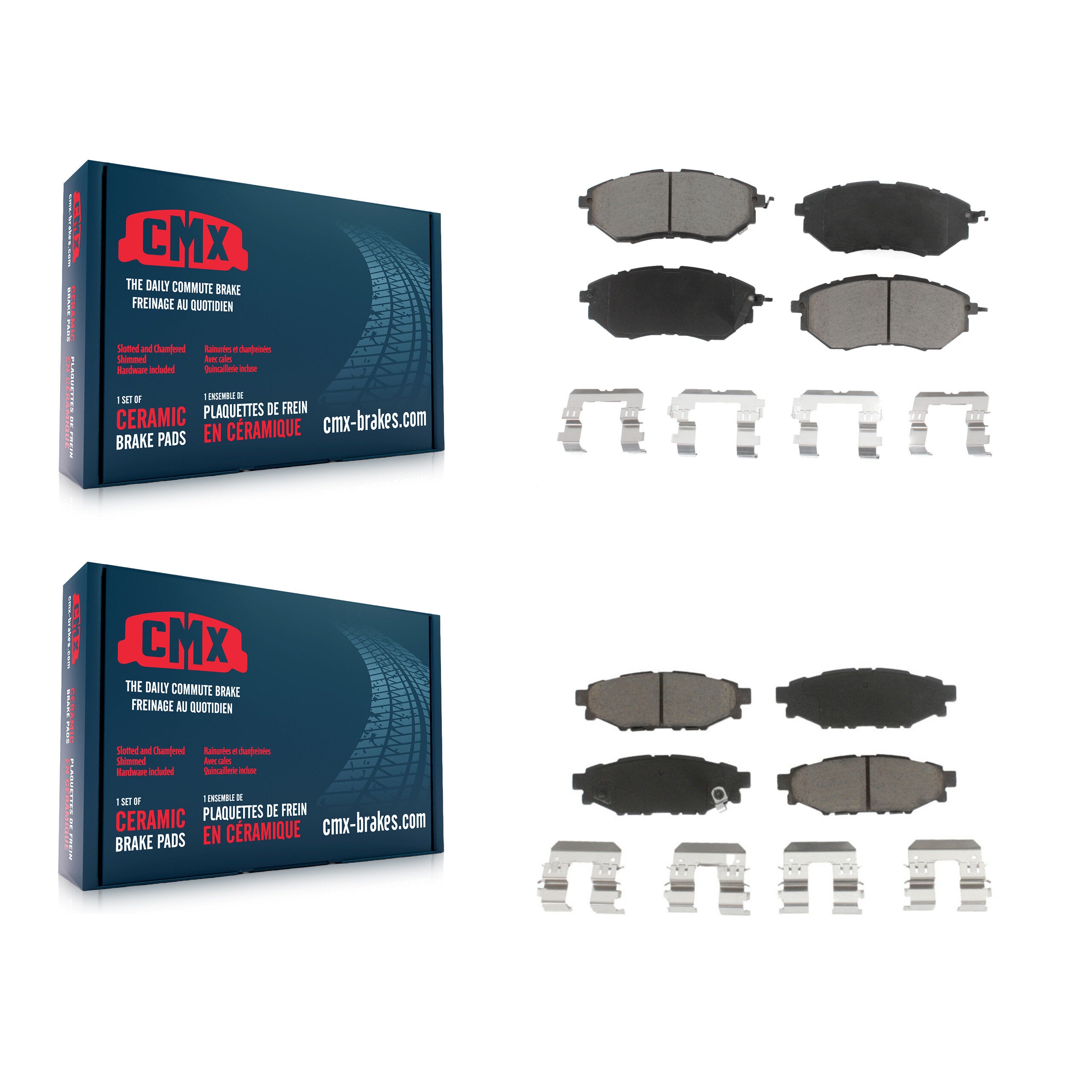 CMX KCX-100463 Disc Brake Pad for 2015-2021 Subaru WRX - Front and Rear product image