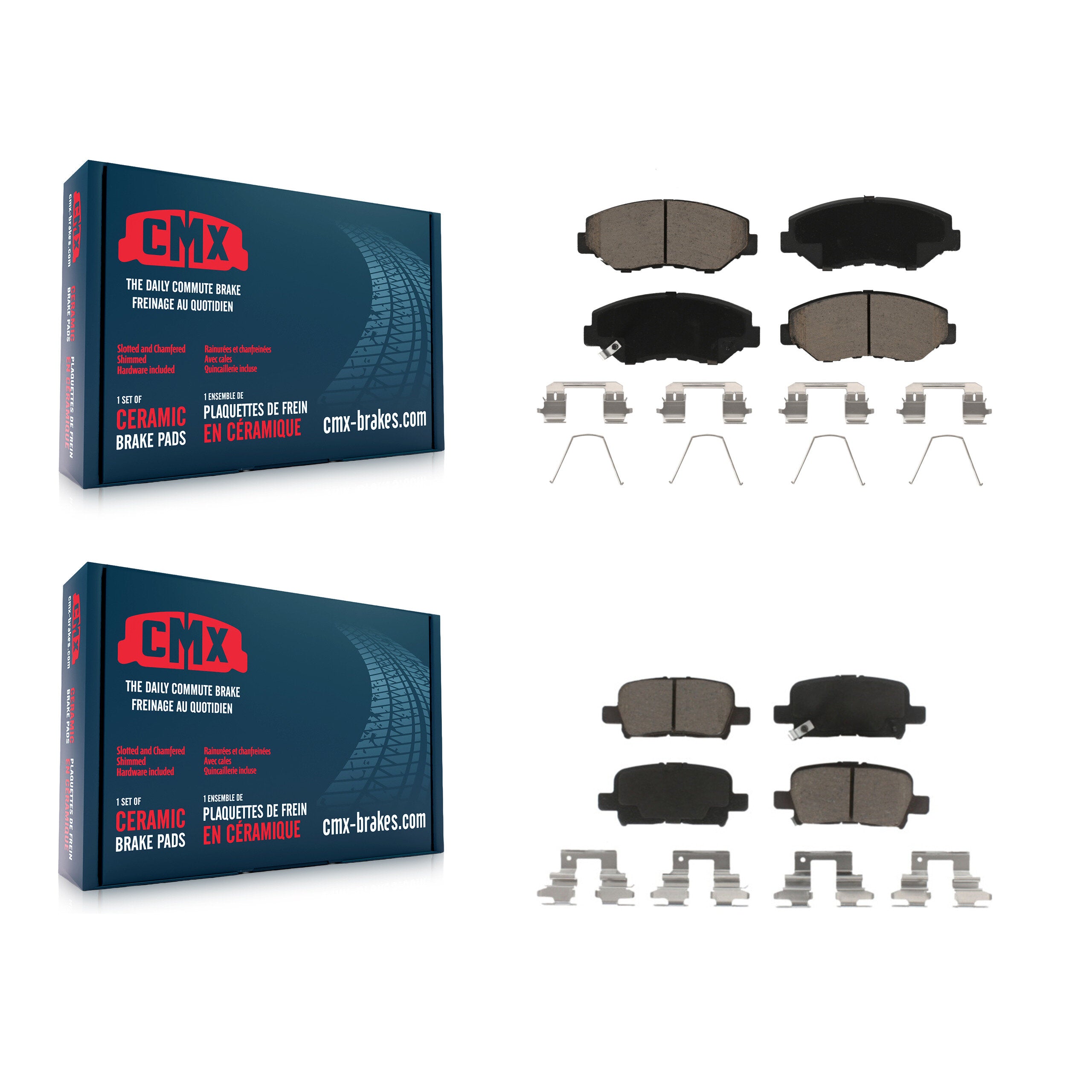 CMX KCX-100475 Disc Brake Pad for 2003-2008 Honda Pilot - Front and Rear product image