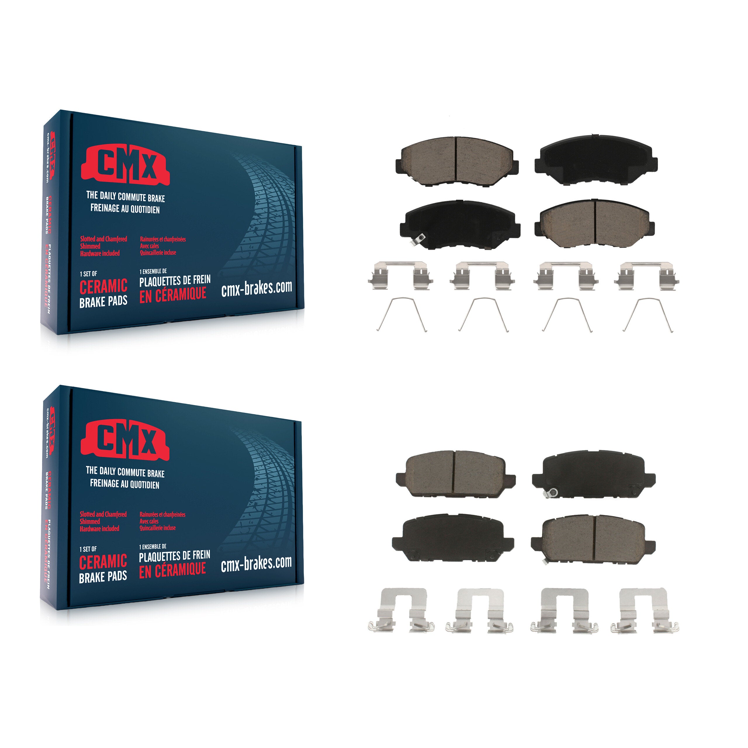 CMX KCX-100476 Disc Brake Pad for 2016 Honda CR-Z - Front and Rear product image