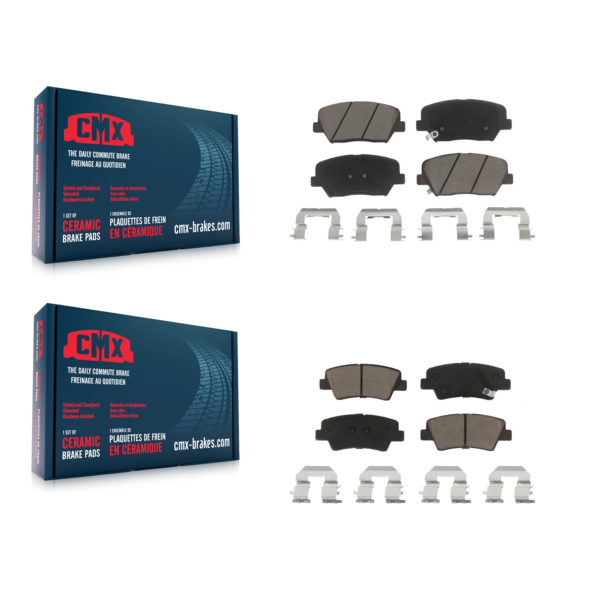 CMX KCX-100481 Disc Brake Pad for 2012-2017 Hyundai Azera - Front and Rear product image