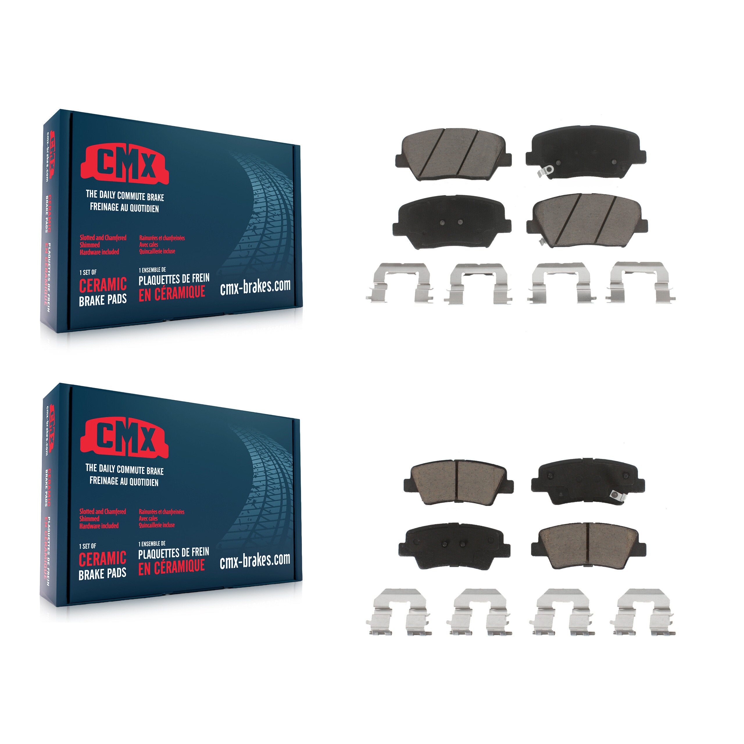 CMX KCX-100481 Disc Brake Pad for 2012-2017 Hyundai Azera - Front and Rear product image