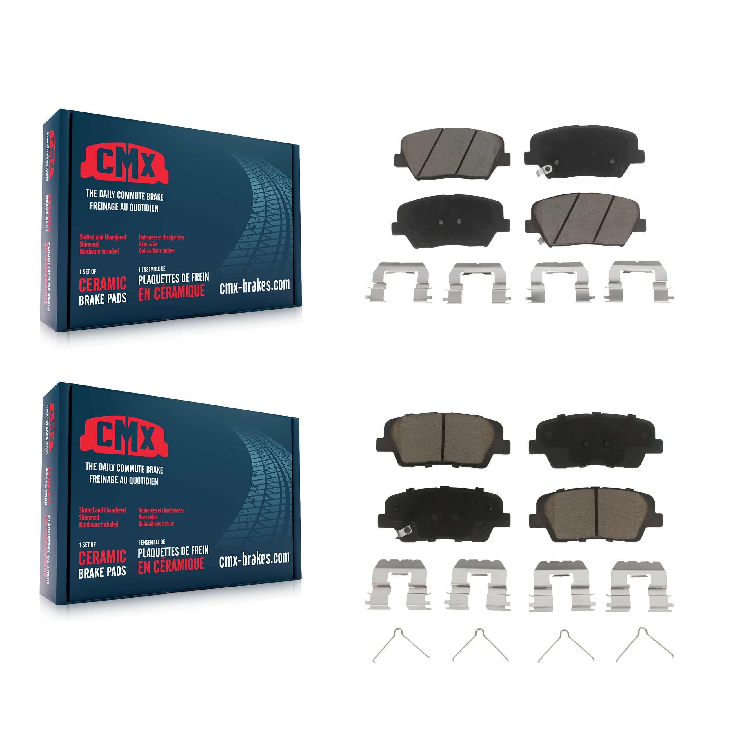 CMX KCX-100482 Disc Brake Pad for 2014-2015 Kia Sorento - Front and Rear product image