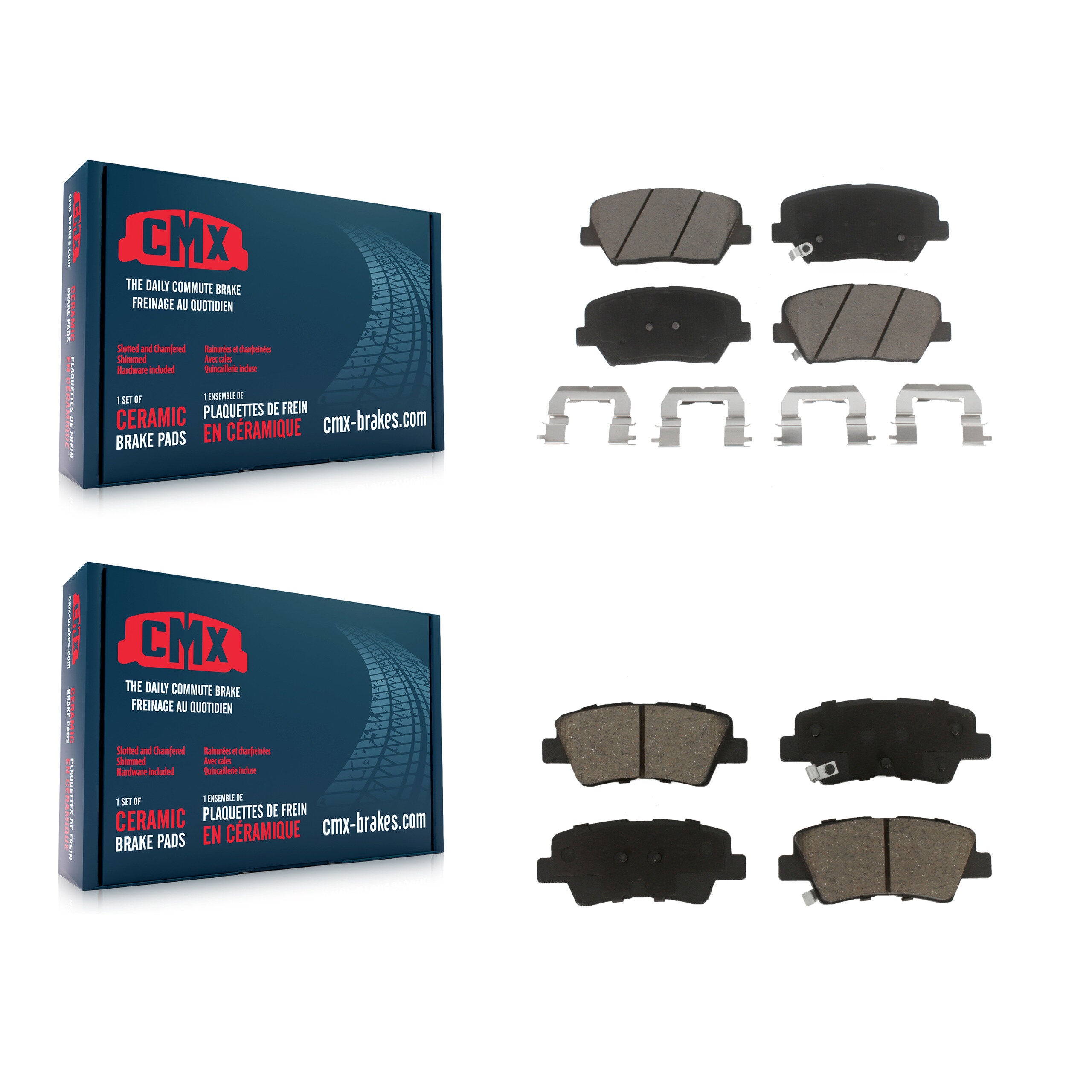 CMX KCX-100483 Disc Brake Pad for 2014-2017 Kia Rondo - Front and Rear product image
