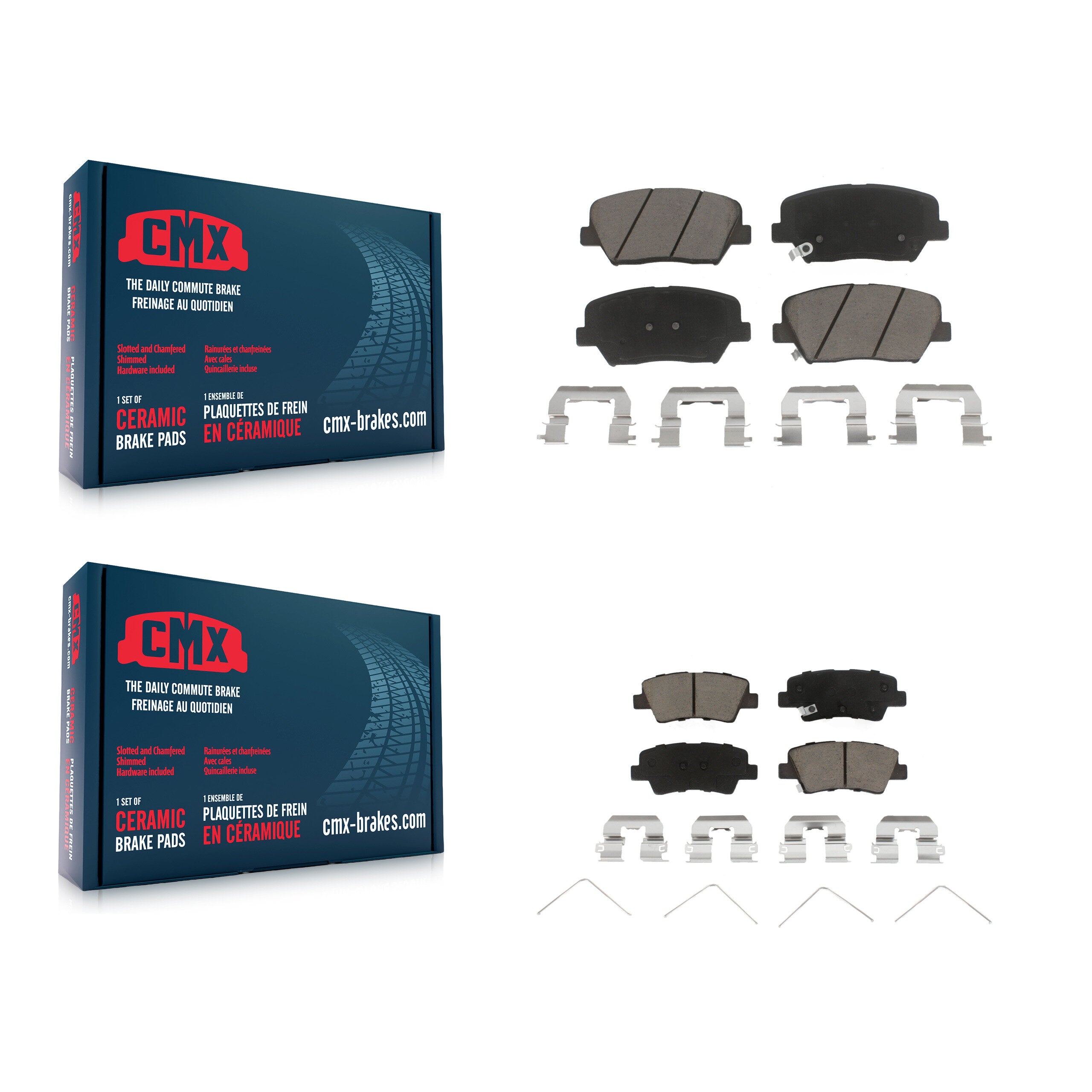 CMX KCX-100484 Disc Brake Pad for 2014-2017 Kia Rondo - Front and Rear product image
