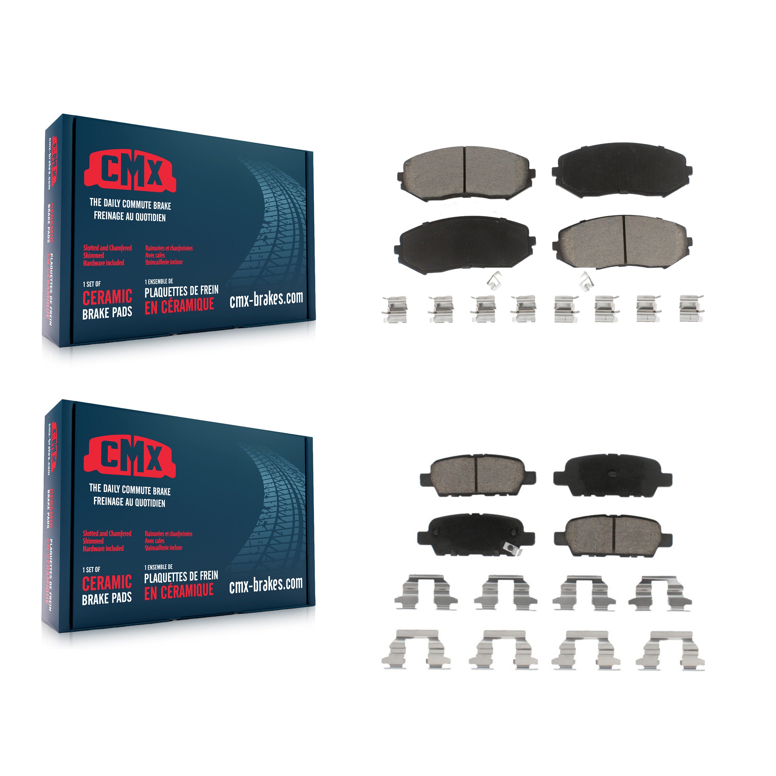 CMX KCX-100486 Disc Brake Pad for 2007-2013 Suzuki Grand Vitara - Front and Rear product image