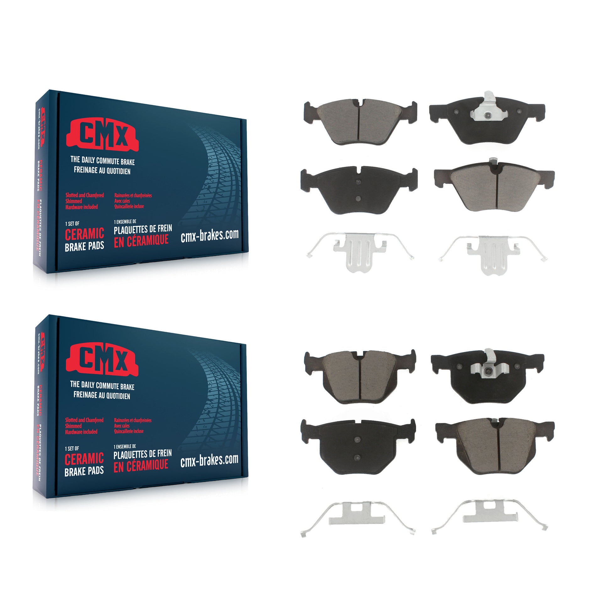 CMX KCX-100488 Disc Brake Pad for 2006-2007 BMW 335xi, BMW 330i, BMW 330xi - Front and Rear product image