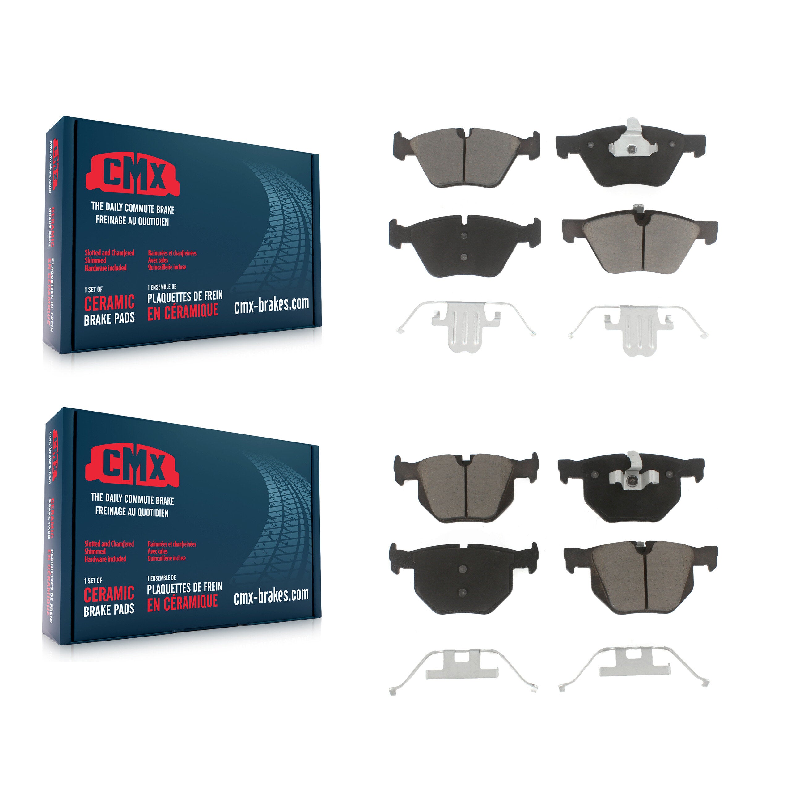 CMX KCX-100488 Disc Brake Pad for 2006-2007 BMW 335xi, BMW 330i, BMW 330xi - Front and Rear product image