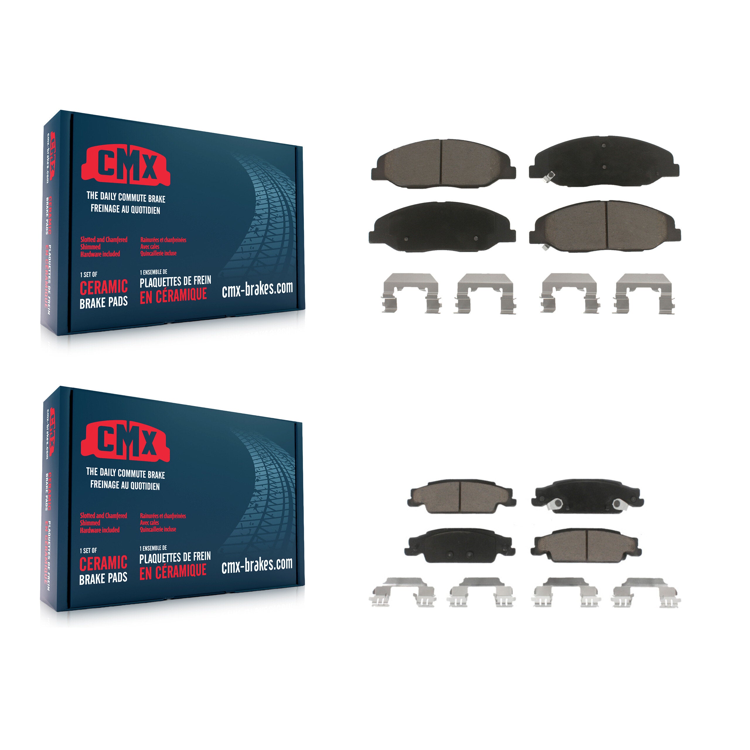 CMX KCX-100489 Disc Brake Pad for 2009-2011 Cadillac STS - Front and Rear product image