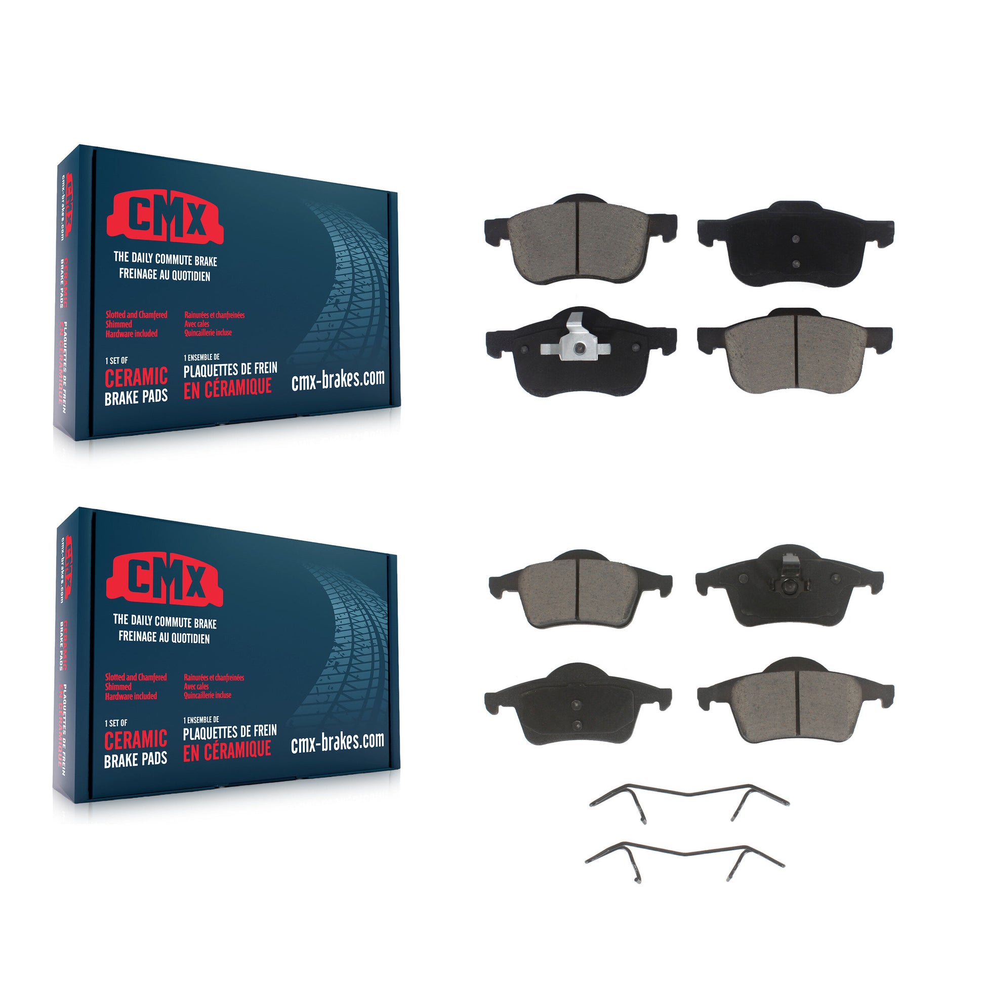 CMX KCX-100503 Disc Brake Pad for 1999-2009 Volvo S60, Volvo V70, Volvo XC70 & more - Front and Rear product image