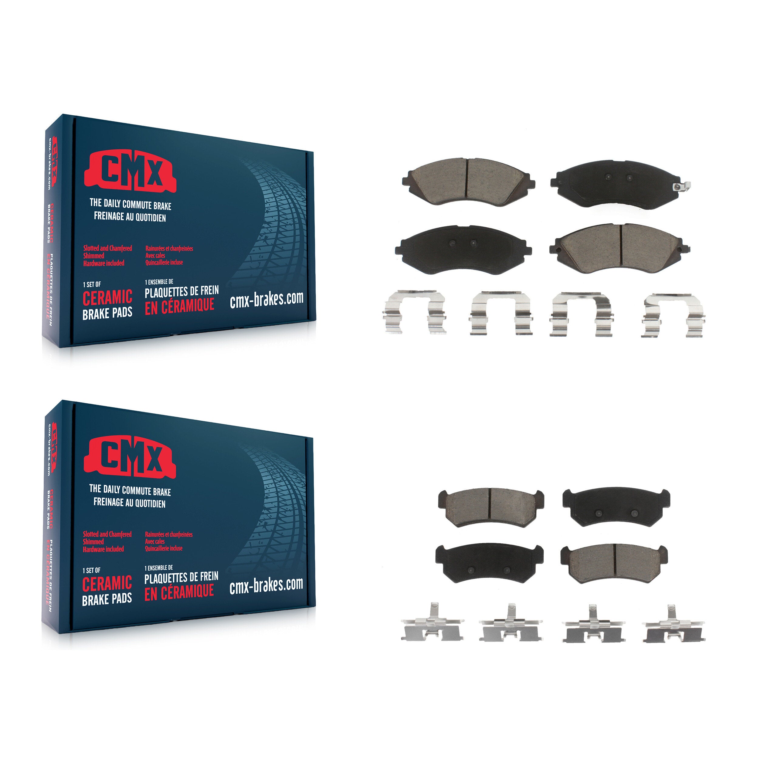 CMX KCX-100505 Disc Brake Pad for 2004-2006 Suzuki Reno, Chevrolet Optra, Suzuki Forenza - Front and Rear product image