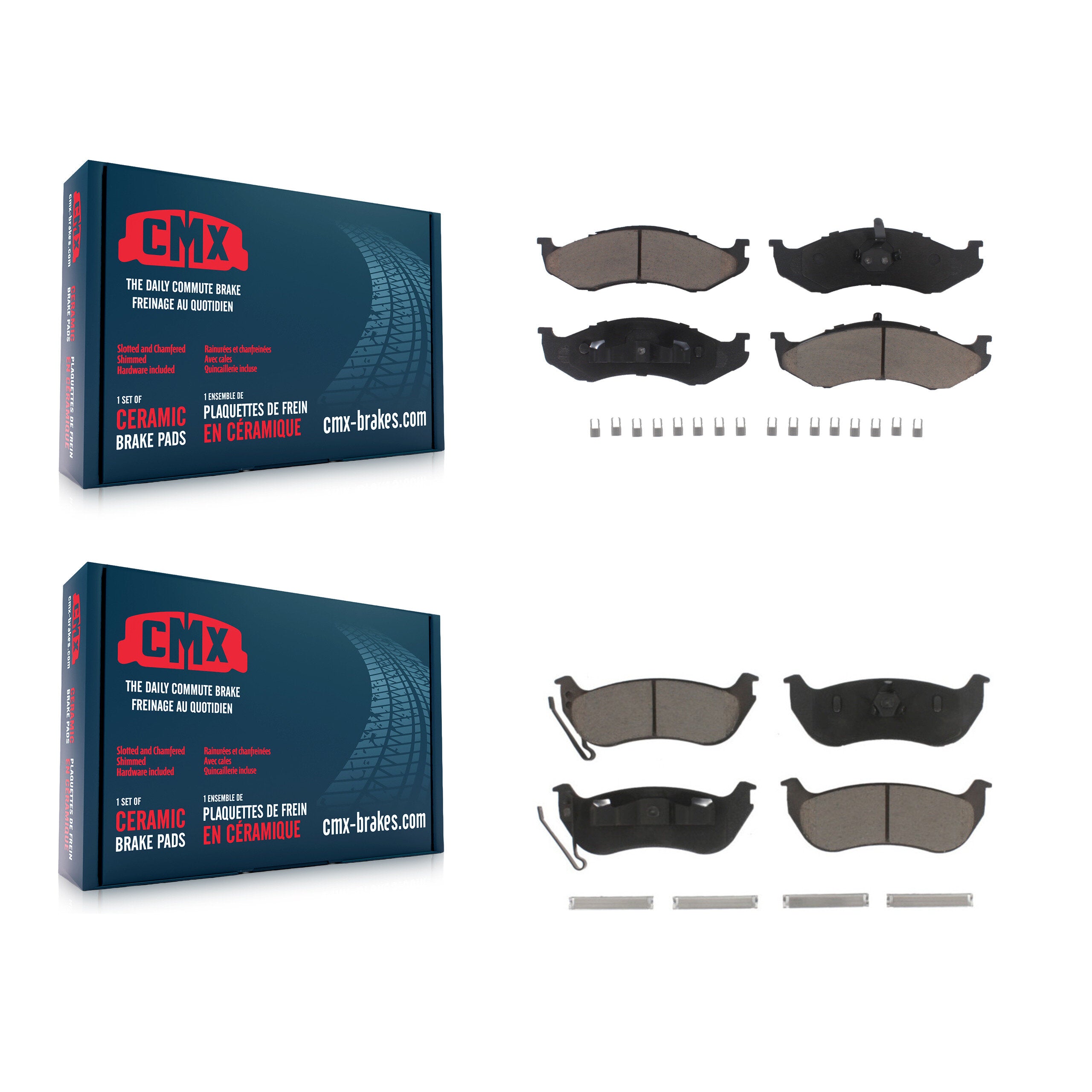 CMX KCX-100511 Disc Brake Pad for 2003-2006 Jeep TJ, Jeep Wrangler - Front and Rear product image