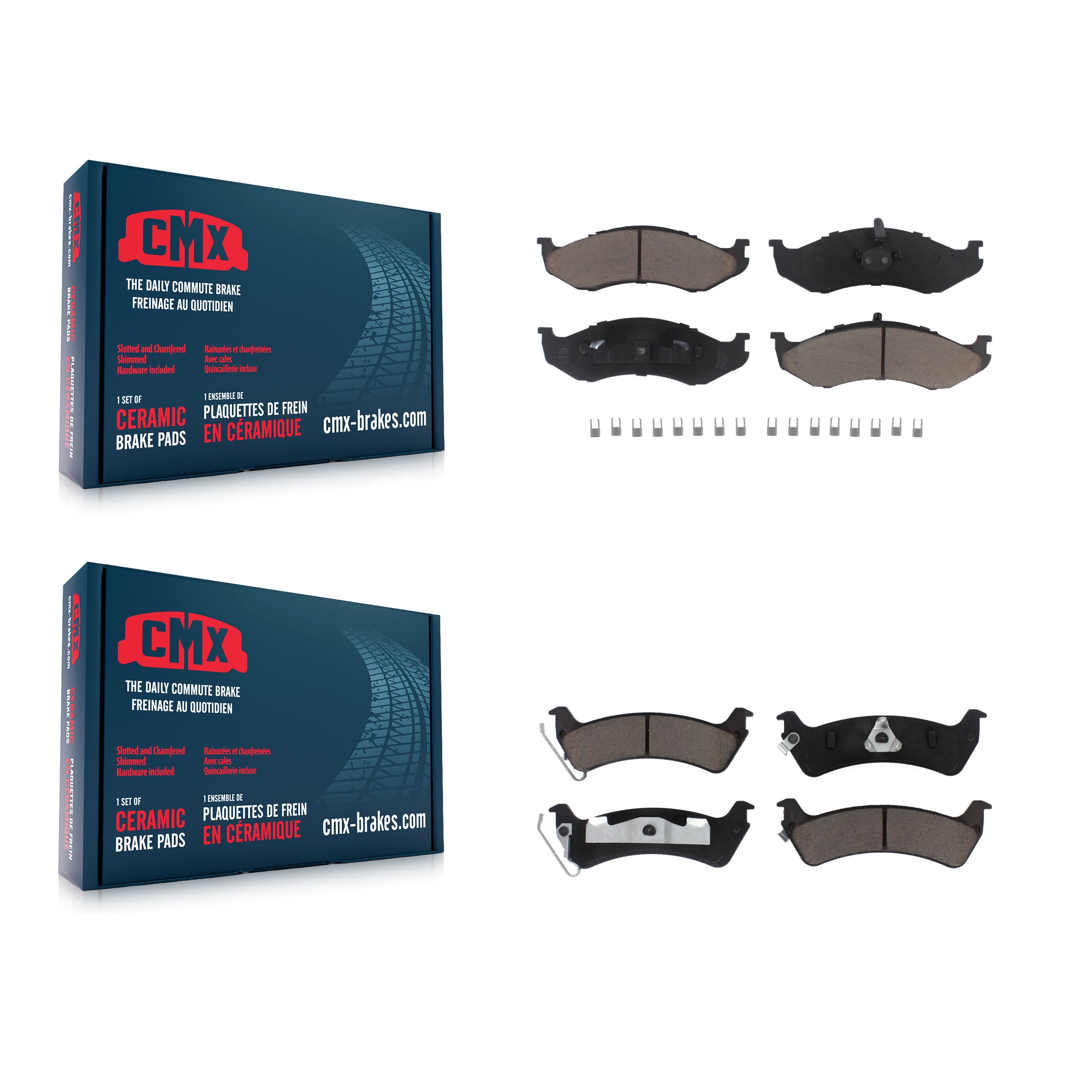 CMX KCX-100512 Disc Brake Pad for 1994-1998 Jeep Grand Cherokee - Front and Rear product image