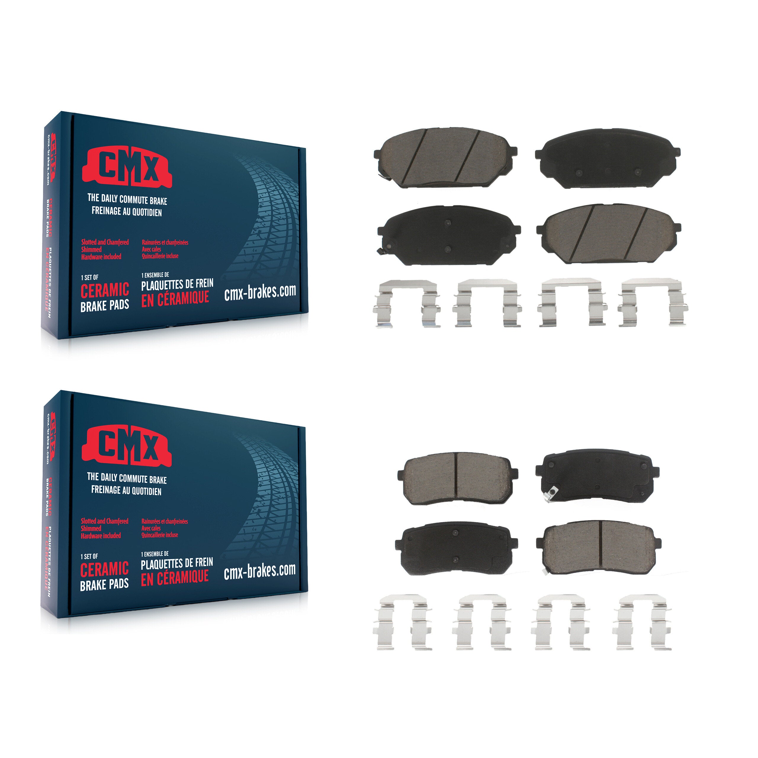 CMX KCX-100516 Disc Brake Pad for 2007-2012 Hyundai Veracruz - Front and Rear product image