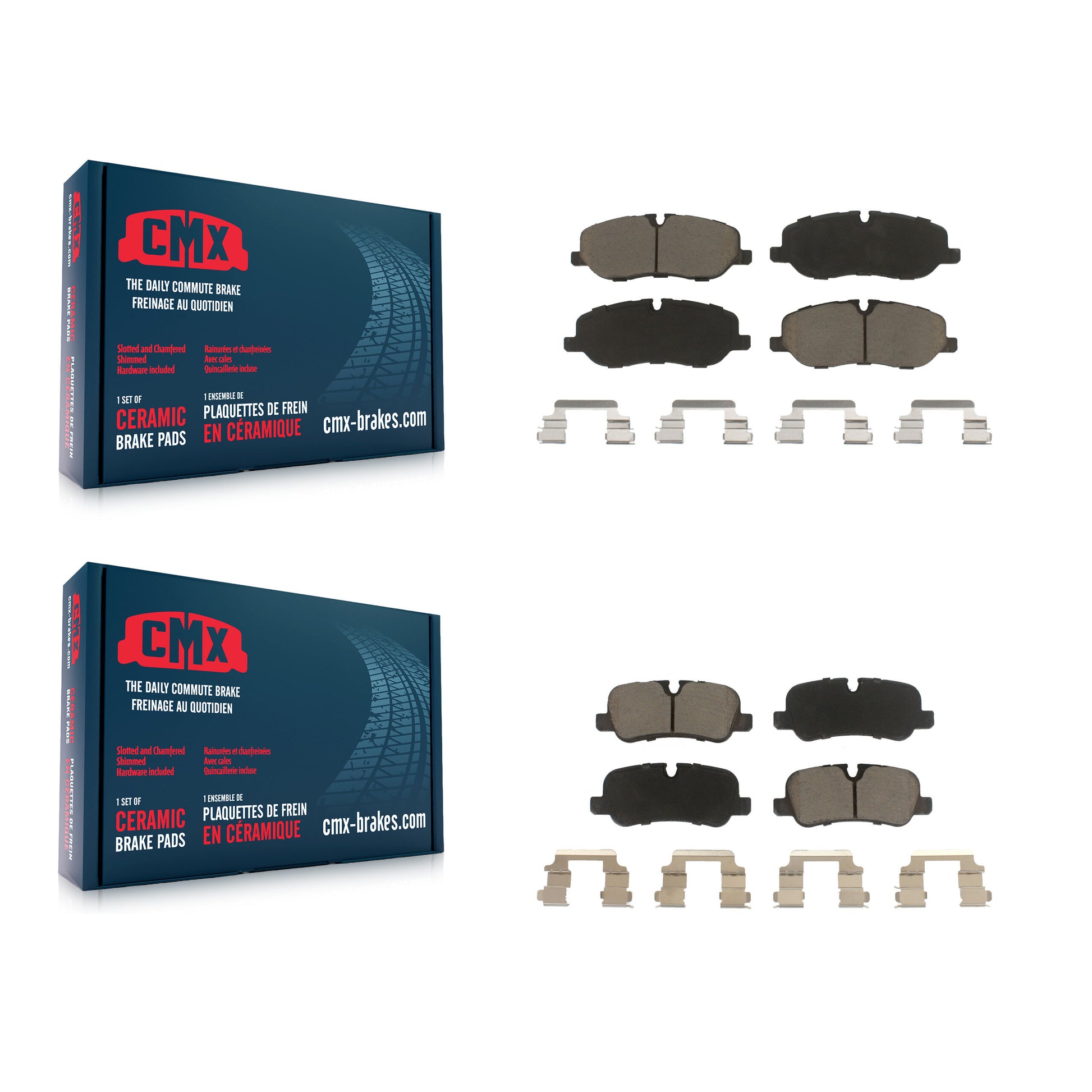 CMX KCX-100517 Disc Brake Pad for 2005-2009 Land Rover Range Rover Sport, Land Rover Range Rover, Land Rover LR3 - Front and Rear product image