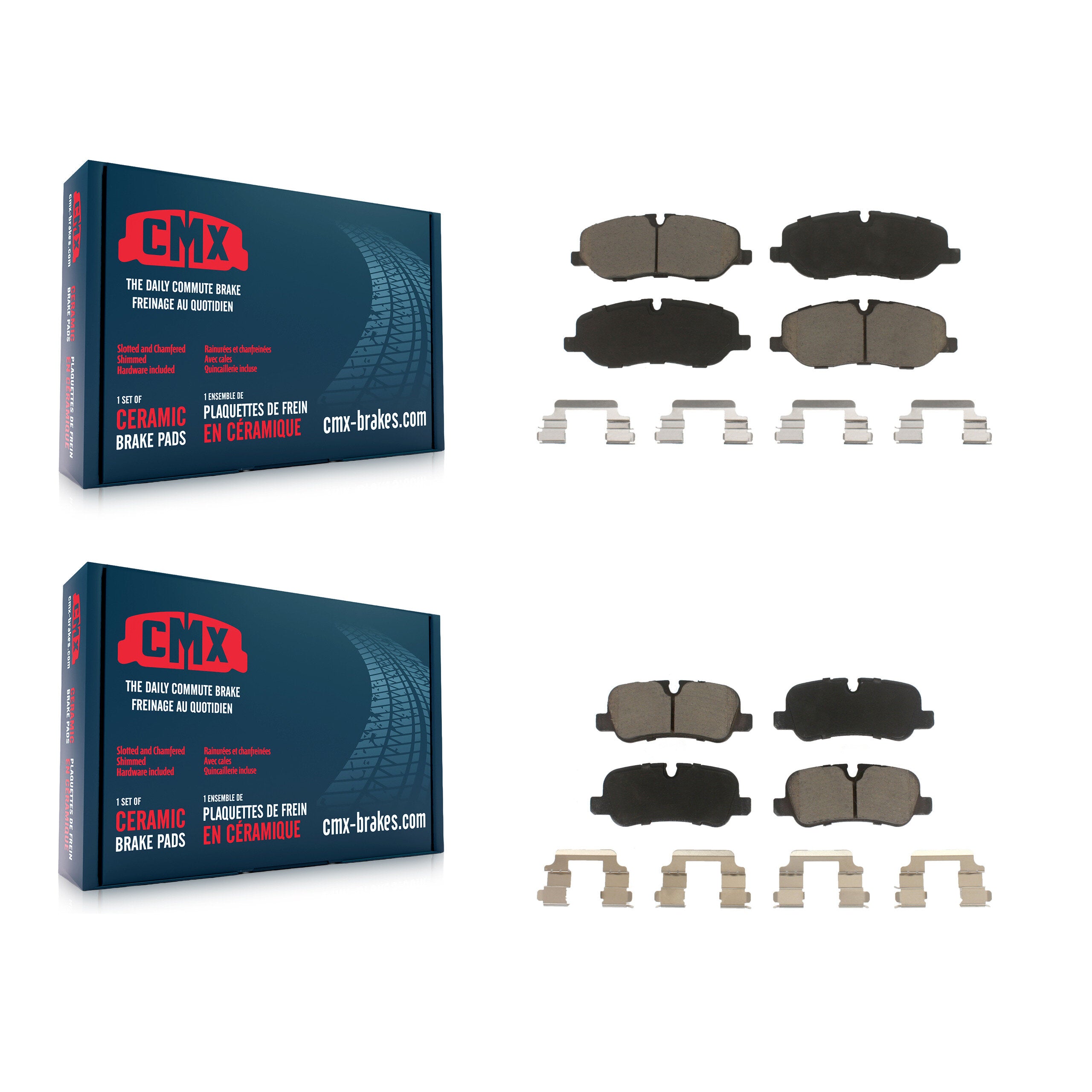 CMX KCX-100517 Disc Brake Pad for 2005-2009 Land Rover Range Rover Sport, Land Rover Range Rover, Land Rover LR3 - Front and Rear product image