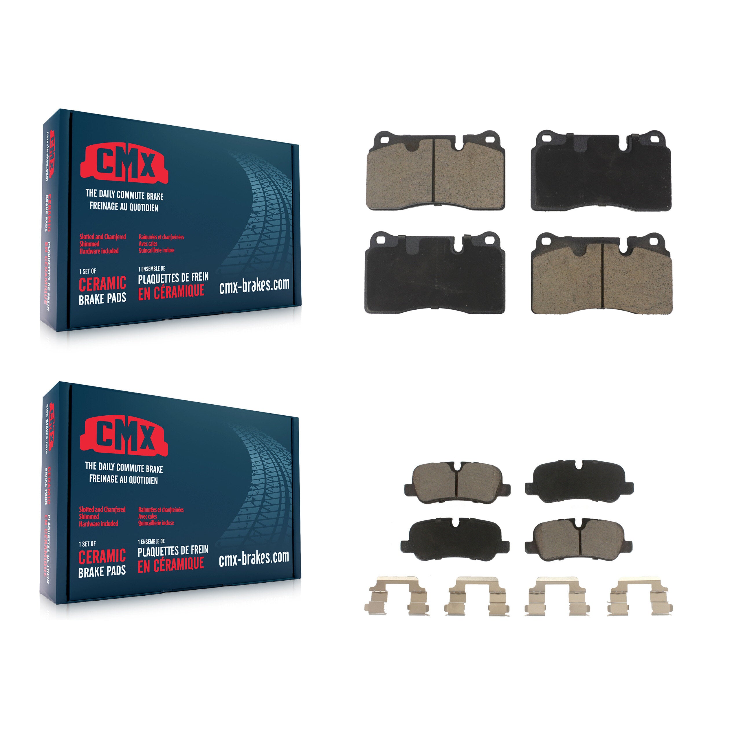CMX KCX-100518 Disc Brake Pad for 2006-2009 Land Rover Range Rover - Front and Rear product image