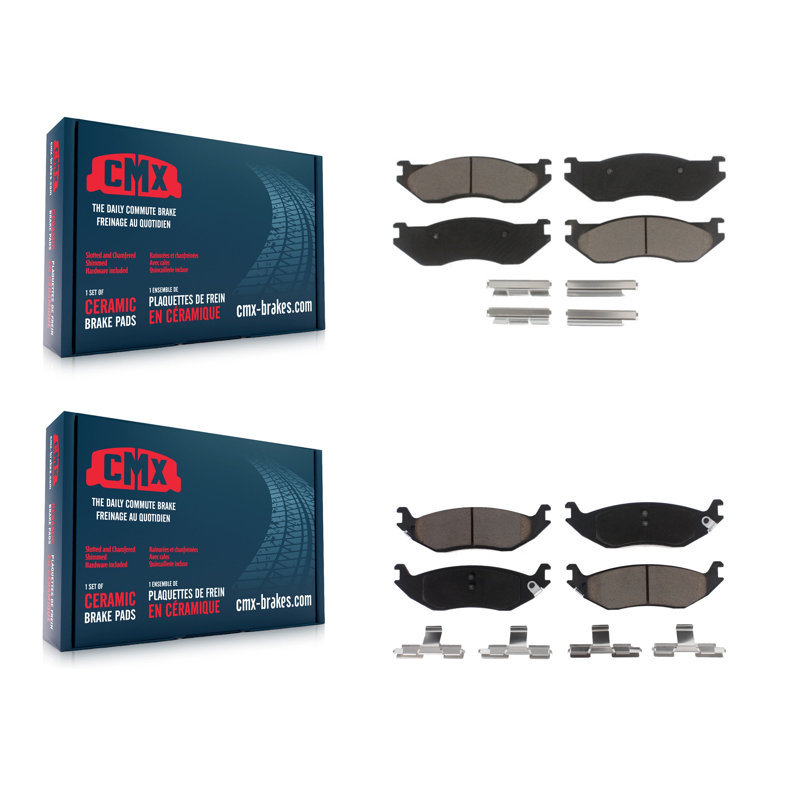 CMX KCX-100520 Disc Brake Pad for 2002-2004 Dodge Ram 1500 - Front and Rear product image