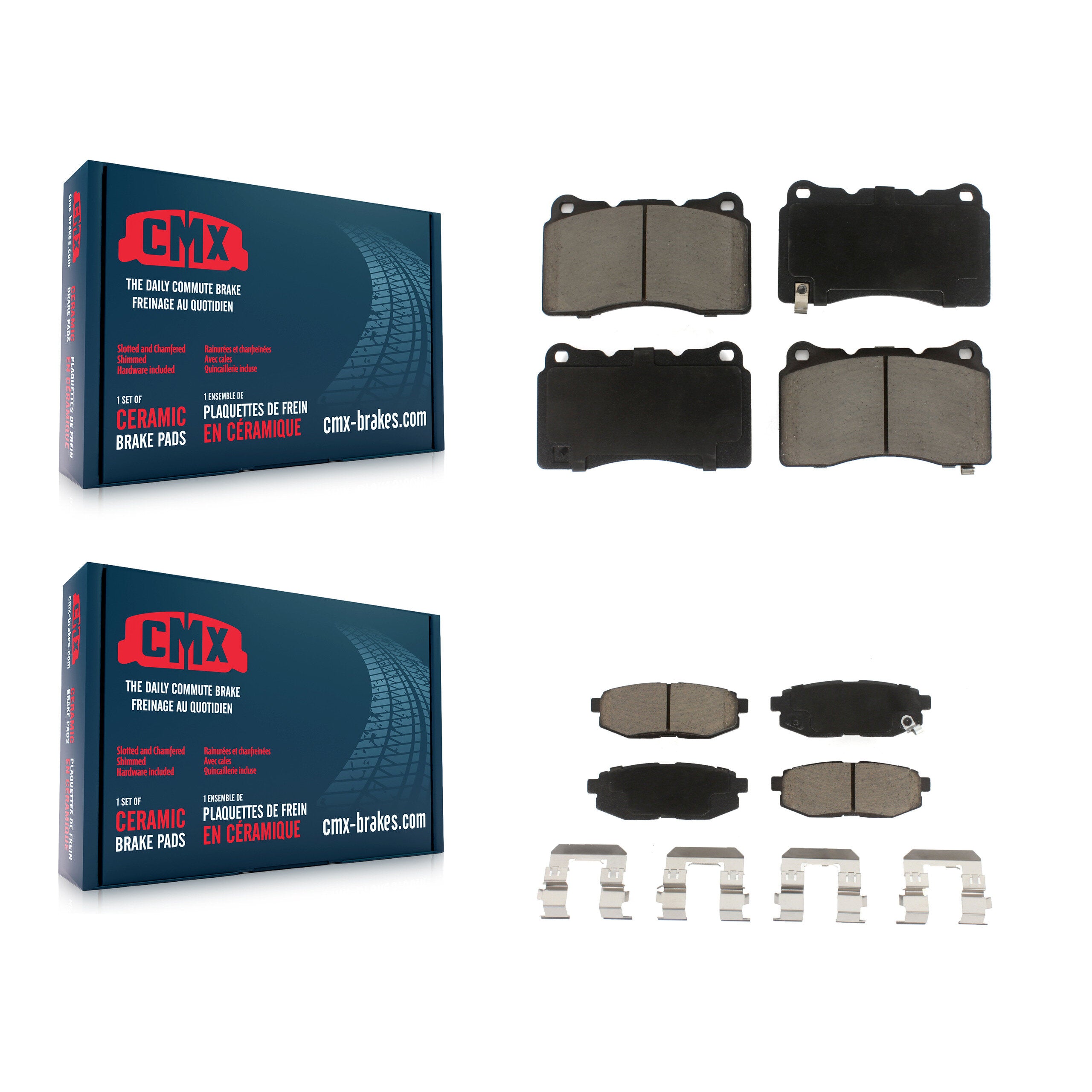 CMX KCX-100522 Disc Brake Pad for 2017 Subaru BRZ - Front and Rear product image