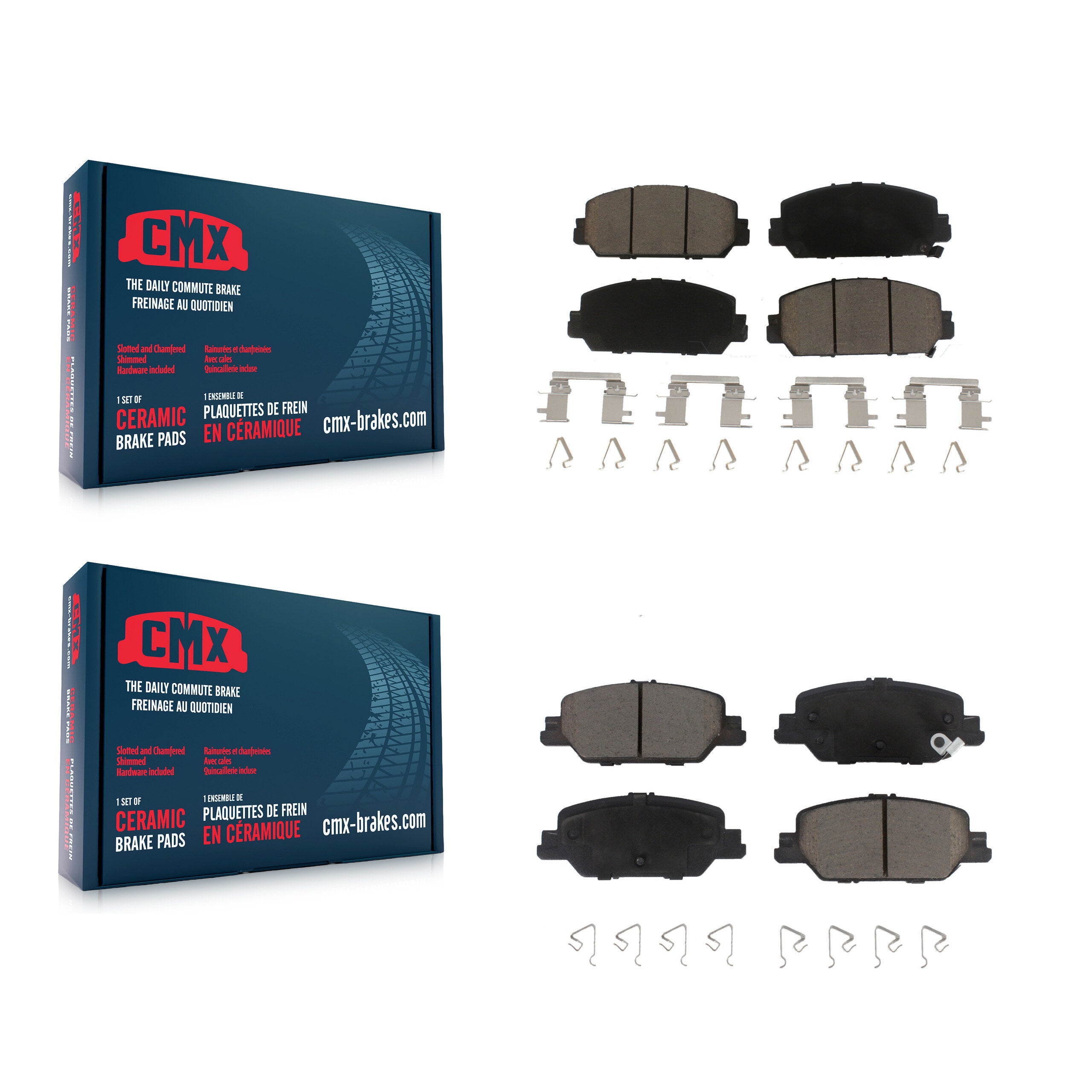 CMX KCX-100525 Disc Brake Pad for 2017-2023 Honda CR-V - Front and Rear product image