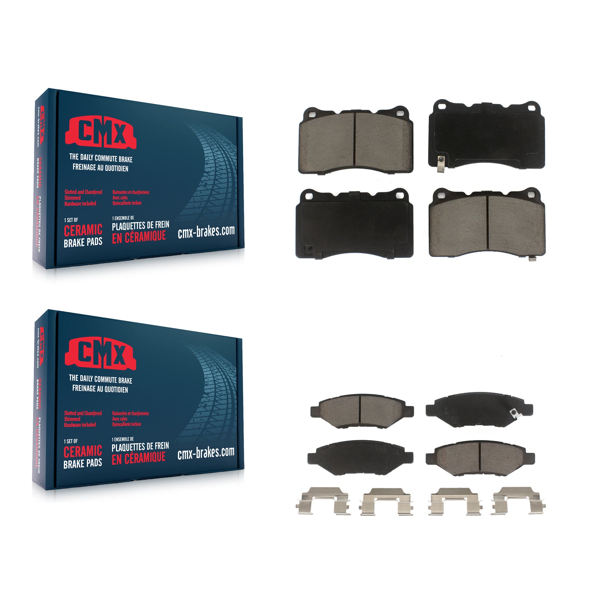 CMX KCX-100533 Disc Brake Pad for 2014 Cadillac CTS - Front and Rear product image