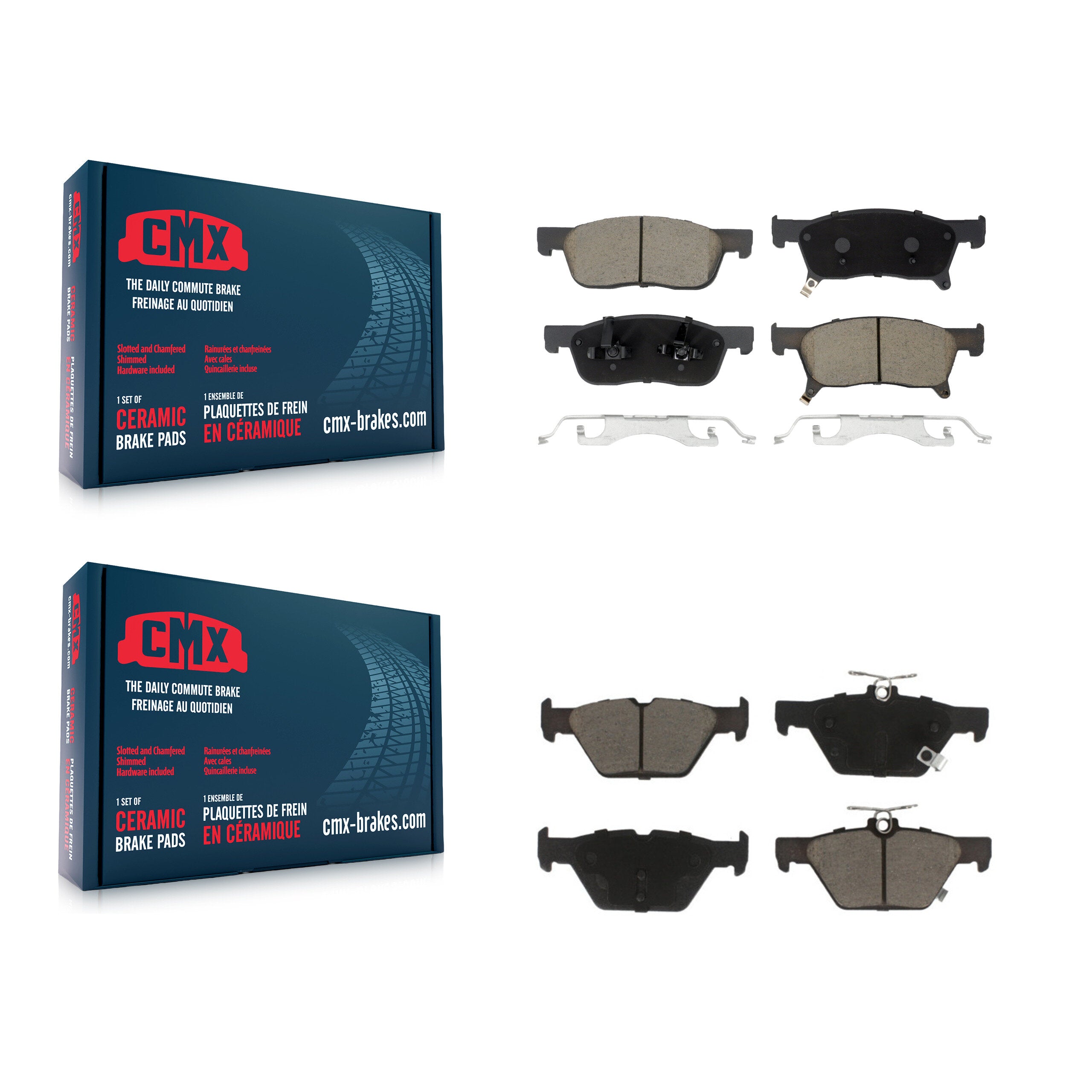 CMX KCX-100541 Disc Brake Pad for 2019-2024 Subaru Ascent - Front and Rear product image