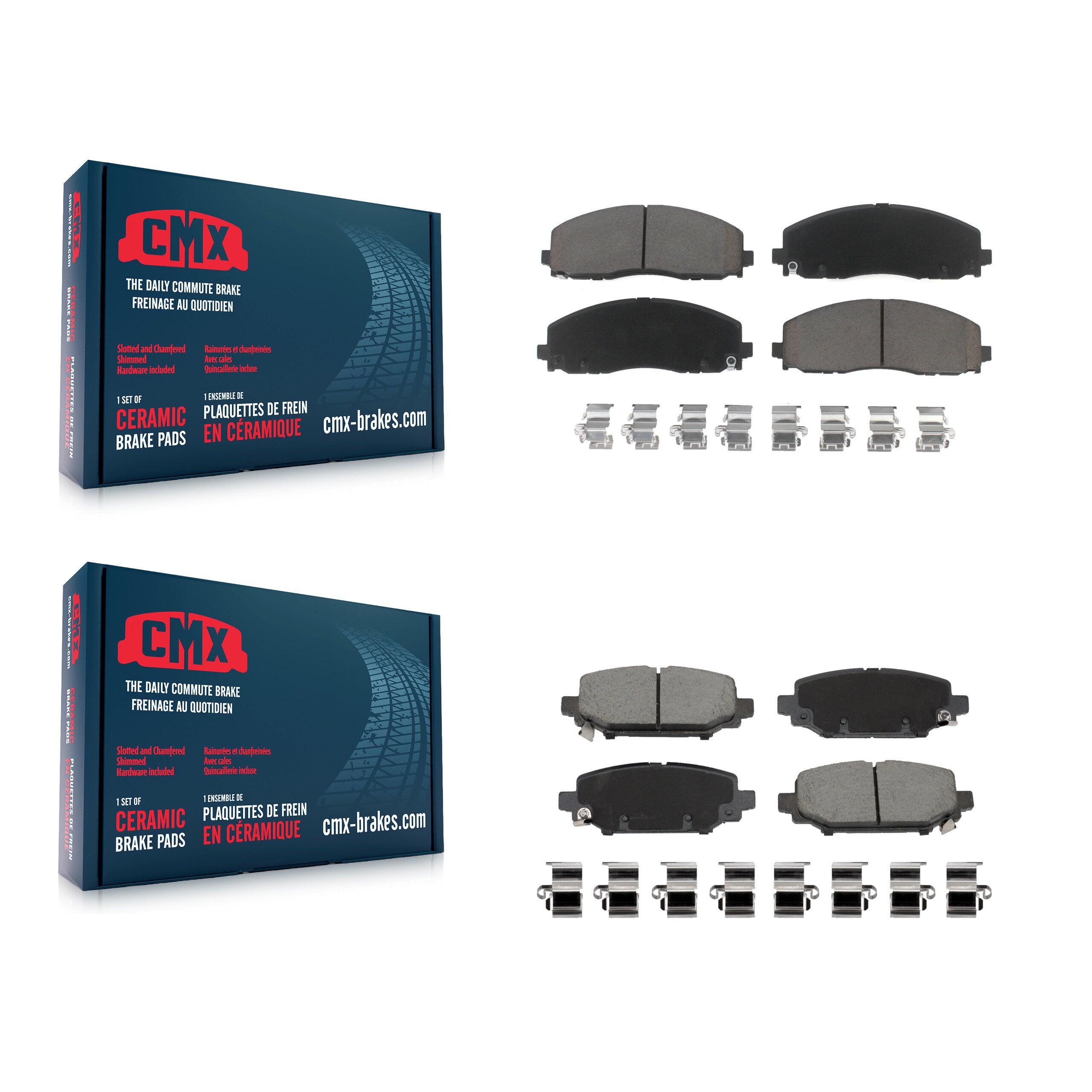 CMX KCX-100544 Disc Brake Pad for 2022 Jeep Wrangler - Front and Rear product image