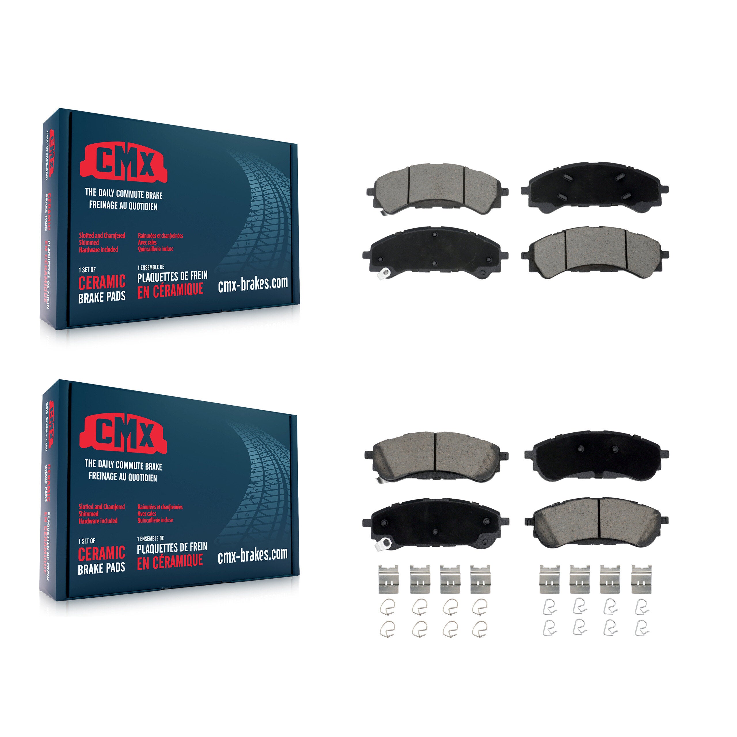 CMX KCX-100547 Disc Brake Pad for 2019-2023 Ford Ranger - Front and Rear product image