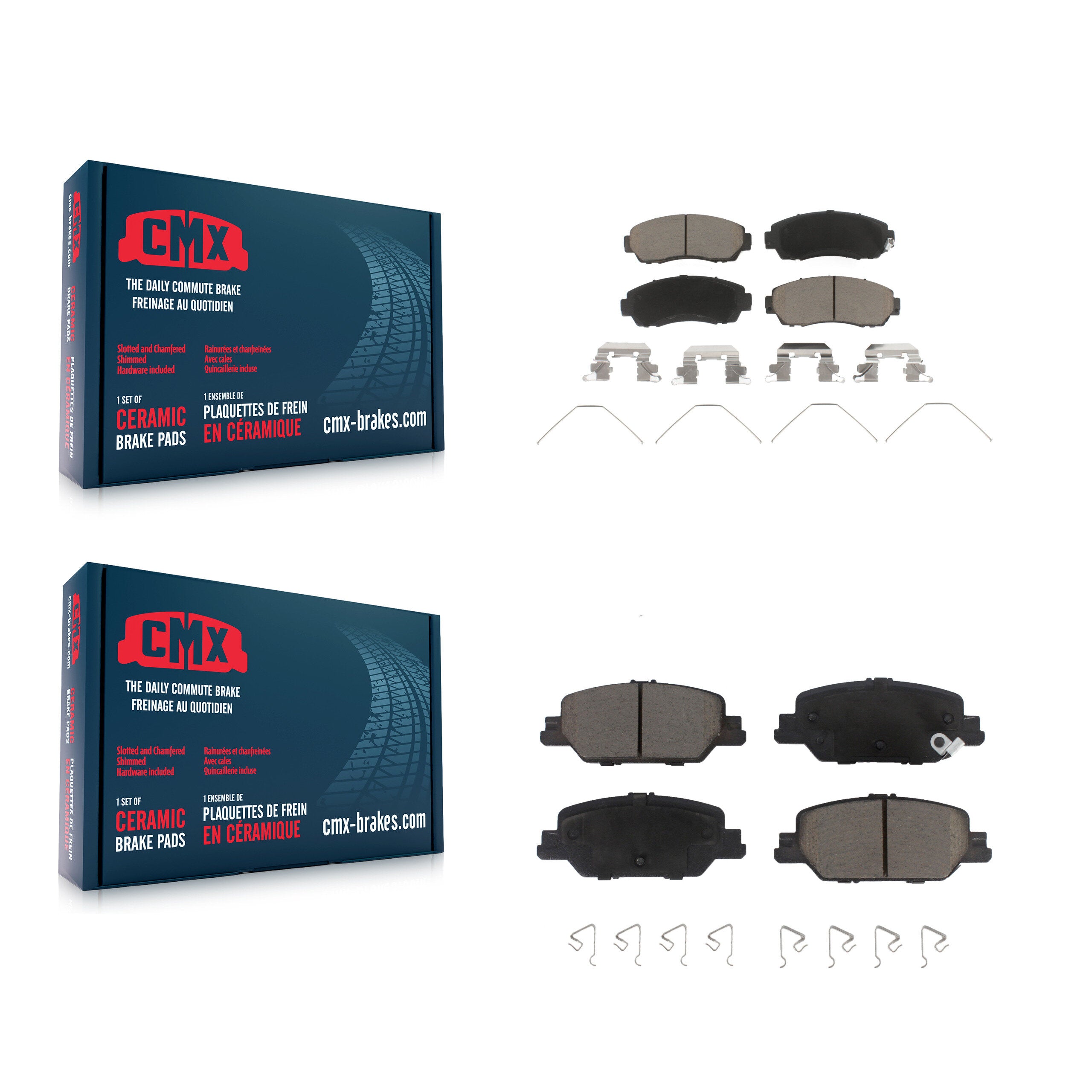 CMX KCX-100550 Disc Brake Pad for 2020-2022 Honda CR-V - Front and Rear product image