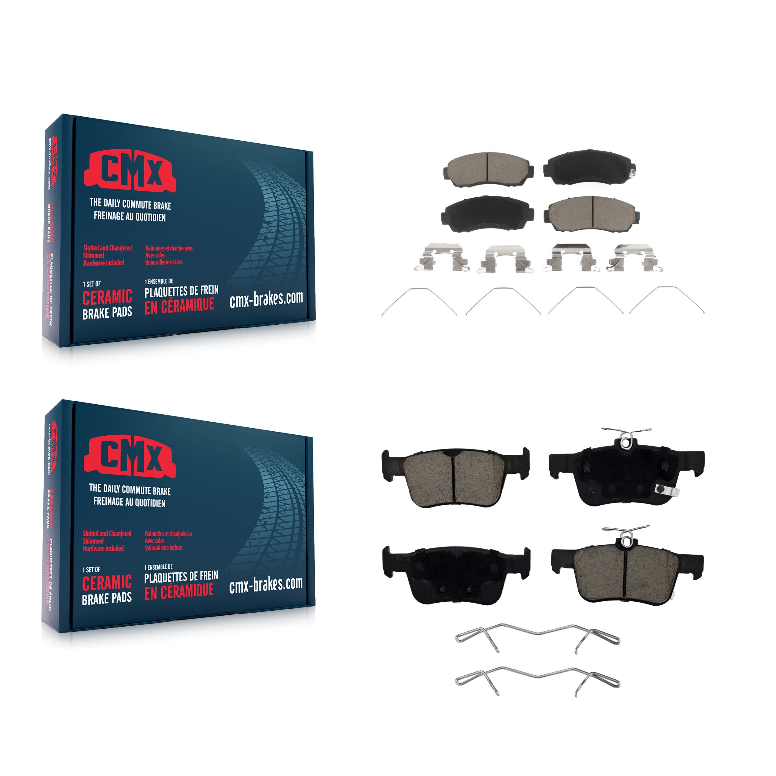CMX KCX-100551 Disc Brake Pad for 2021-2024 Acura RDX, Acura TLX - Front and Rear product image