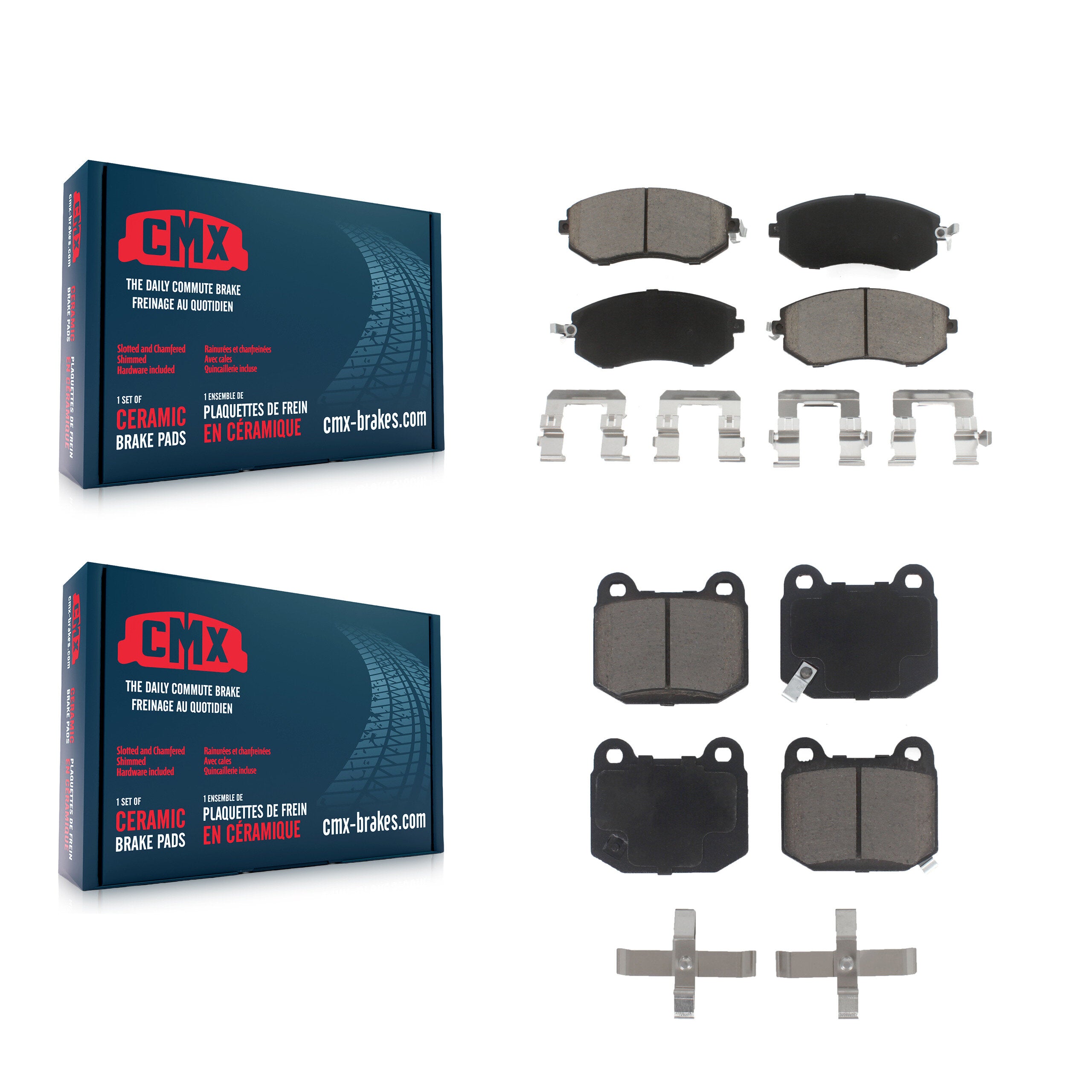 CMX KCX-100554 Disc Brake Pad for 2017 Subaru BRZ - Front and Rear product image