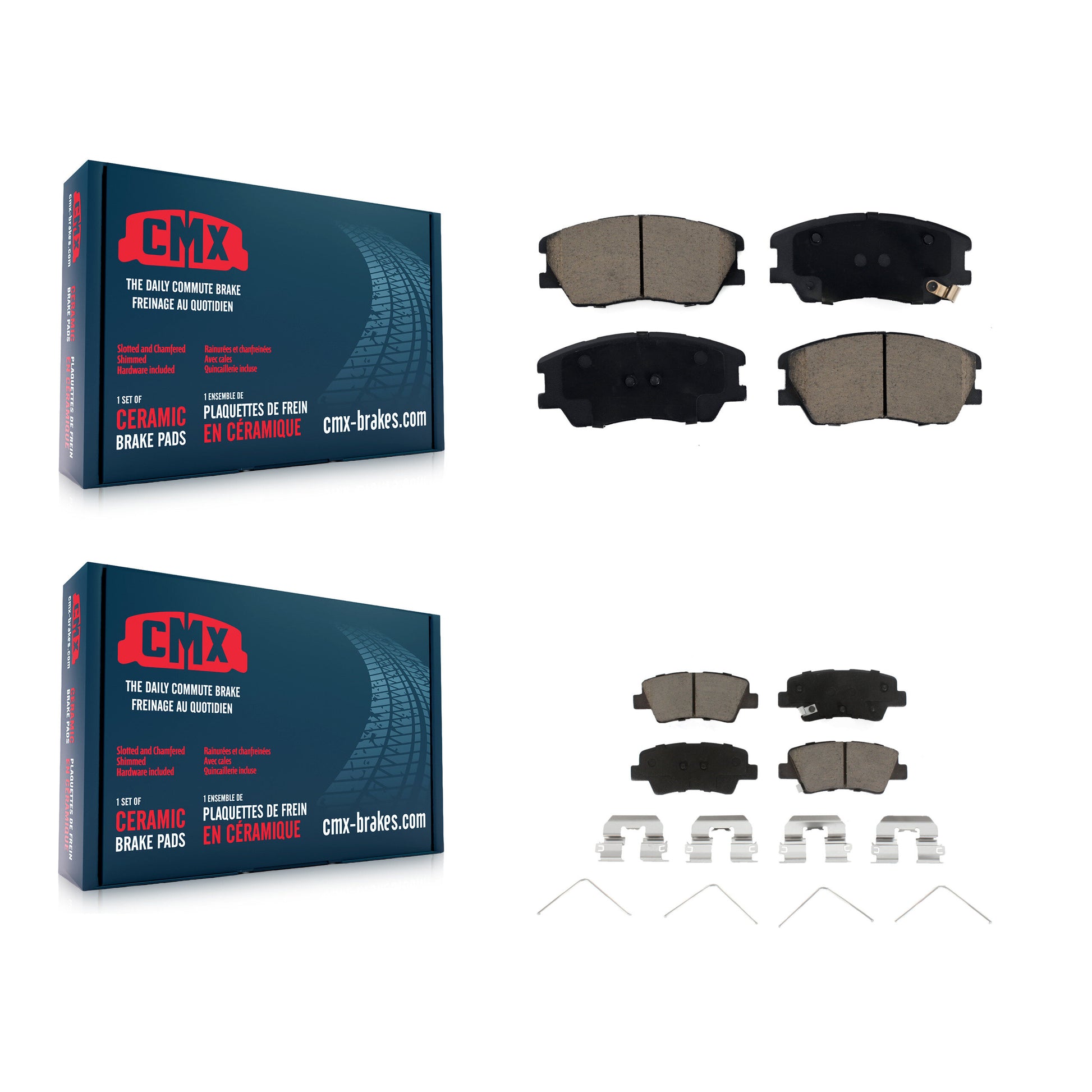 CMX KCX-100560 Disc Brake Pad for 2020-2022 Kia Soul - Front and Rear product image