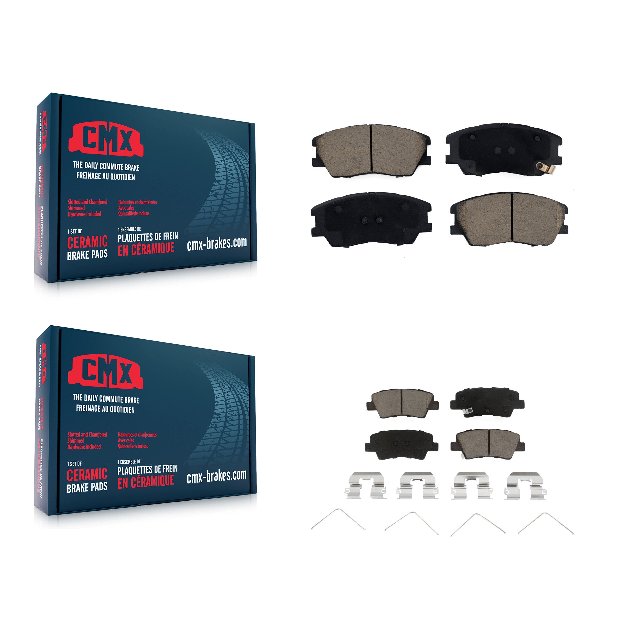 CMX KCX-100560 Disc Brake Pad for 2020-2022 Kia Soul - Front and Rear product image