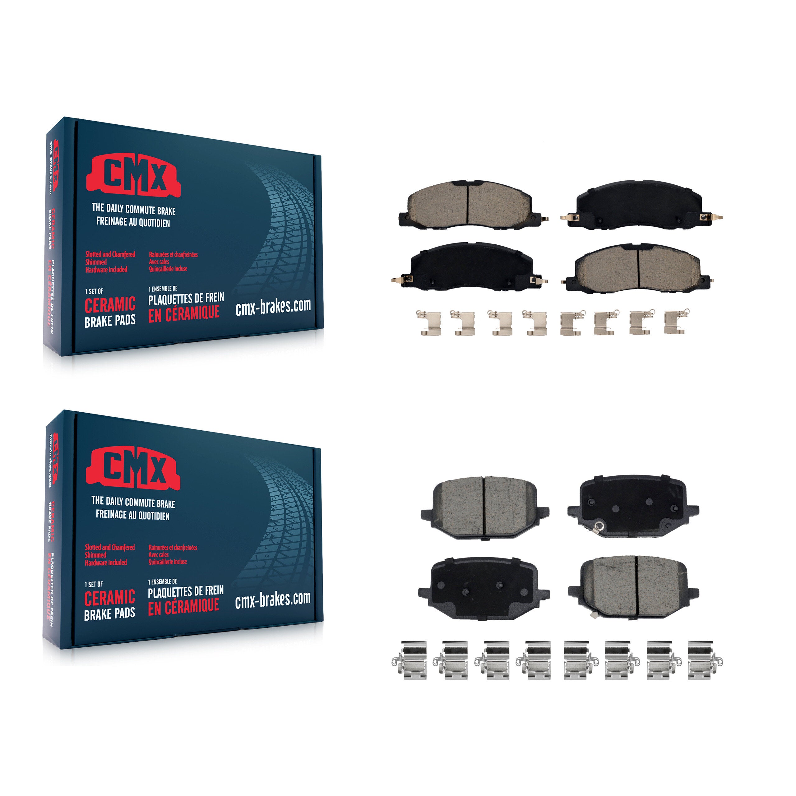 CMX KCX-100569 Disc Brake Pad for 2020-2023 Lincoln Aviator - Front and Rear product image