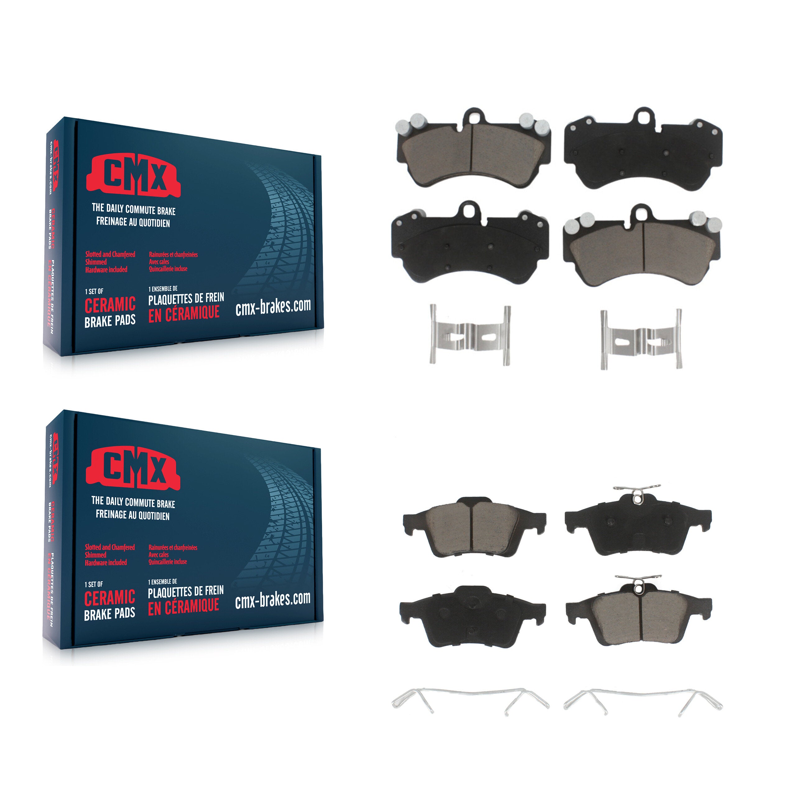 CMX KCX-100574 Disc Brake Pad for 2017 Mercedes-Benz G550 4x4 - Front and Rear product image