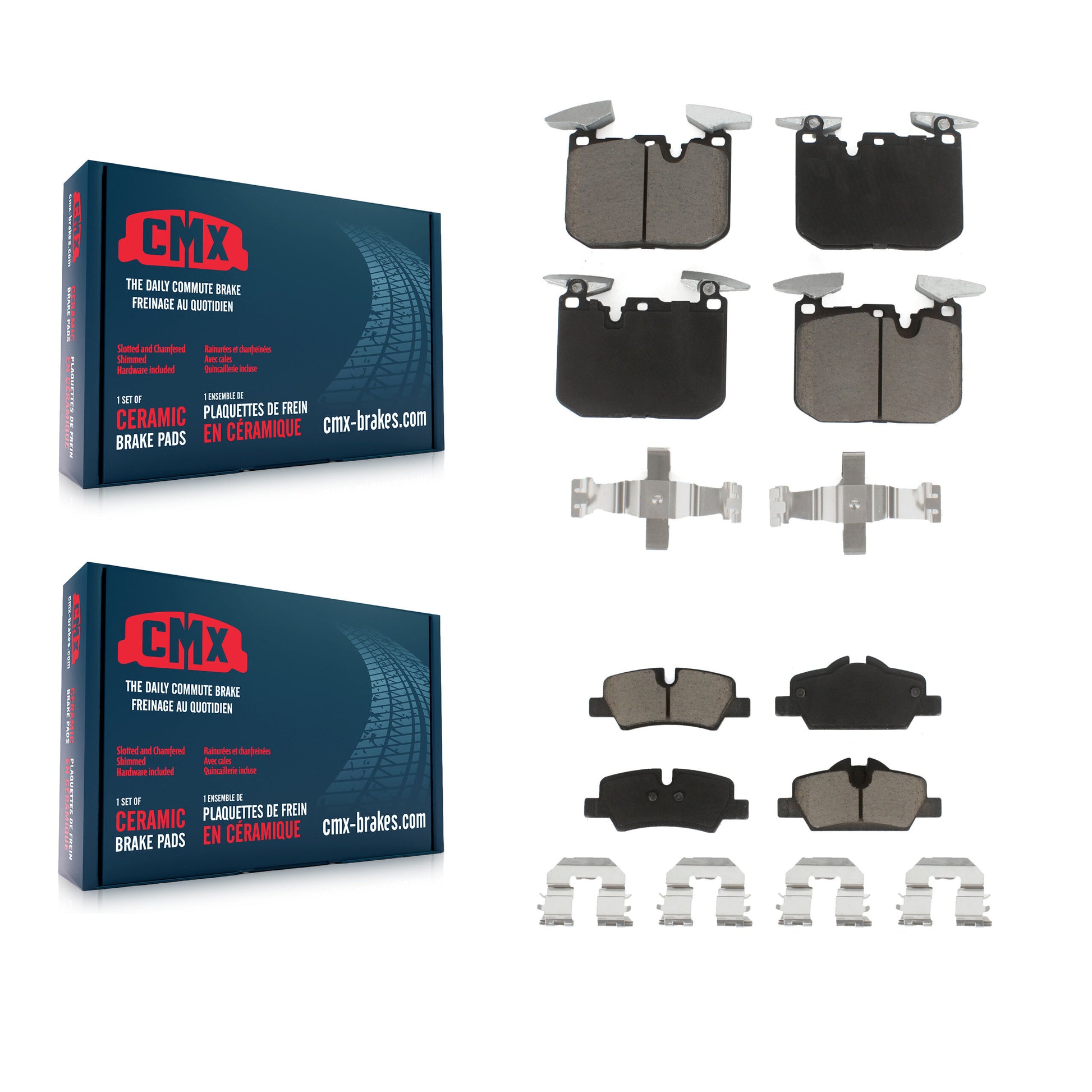 CMX KCX-100575 Disc Brake Pad for 2020-2022 Mini Cooper - Front and Rear product image
