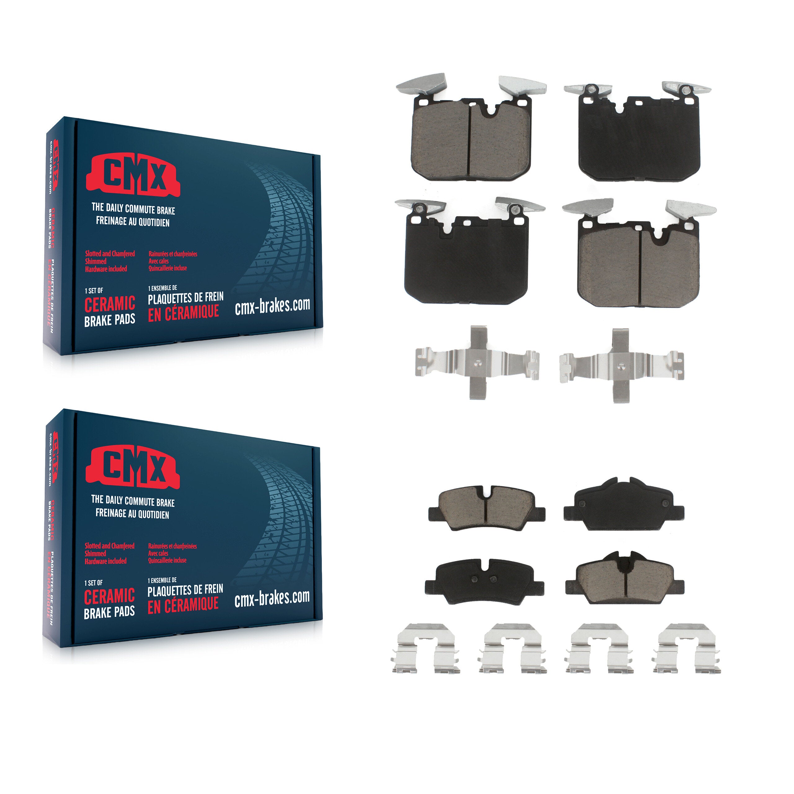 CMX KCX-100575 Disc Brake Pad for 2020-2022 Mini Cooper - Front and Rear product image