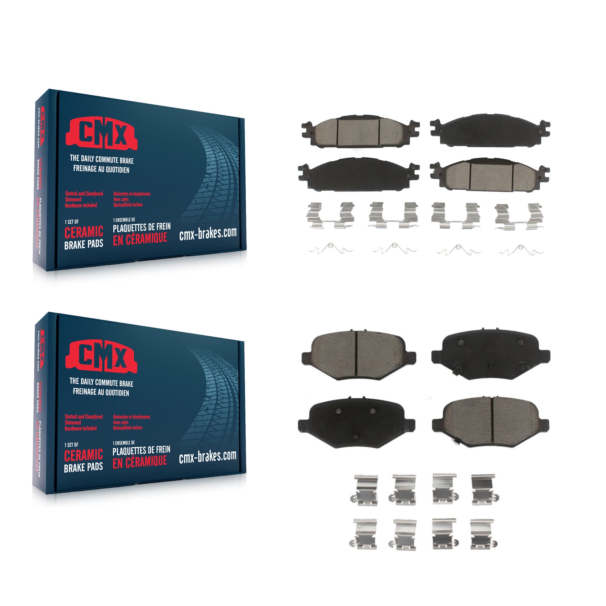 CMX KCX-100580 Disc Brake Pad for 2015 Ford Explorer - Front and Rear product image