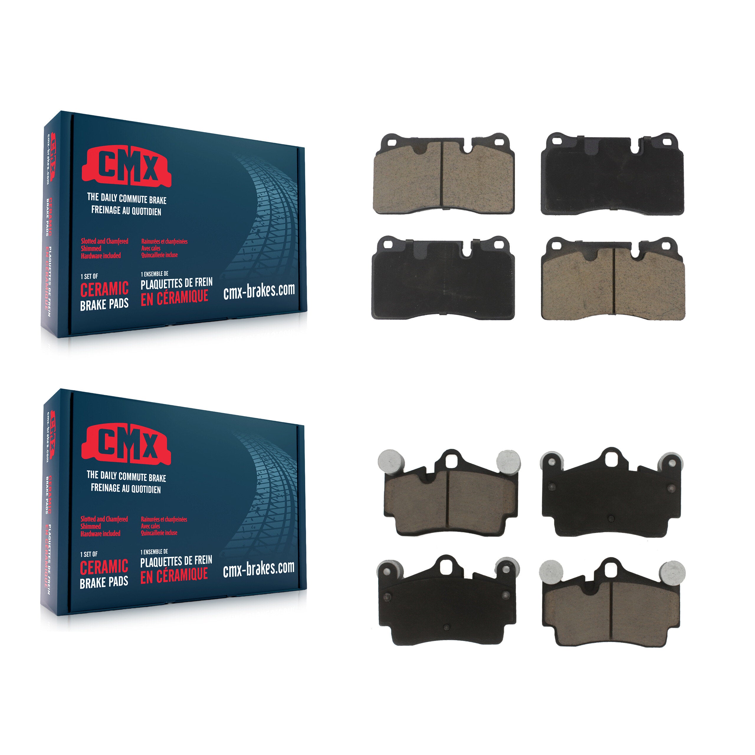 CMX KCX-100583 Disc Brake Pad for 2008-2010 Volkswagen Touareg - Front and Rear product image