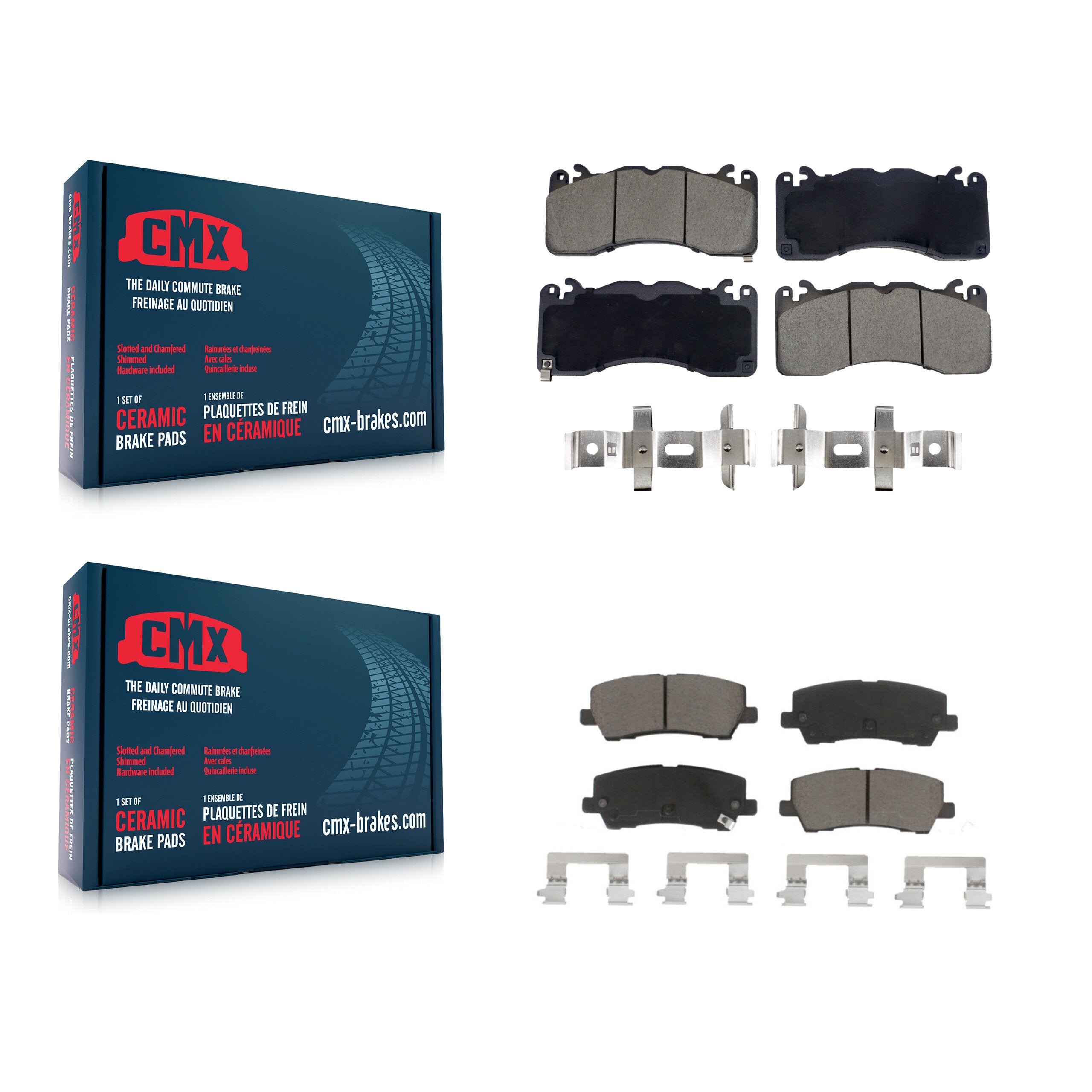 CMX KCX-100591 Disc Brake Pad for 2015 Ford Mustang - Front and Rear product image