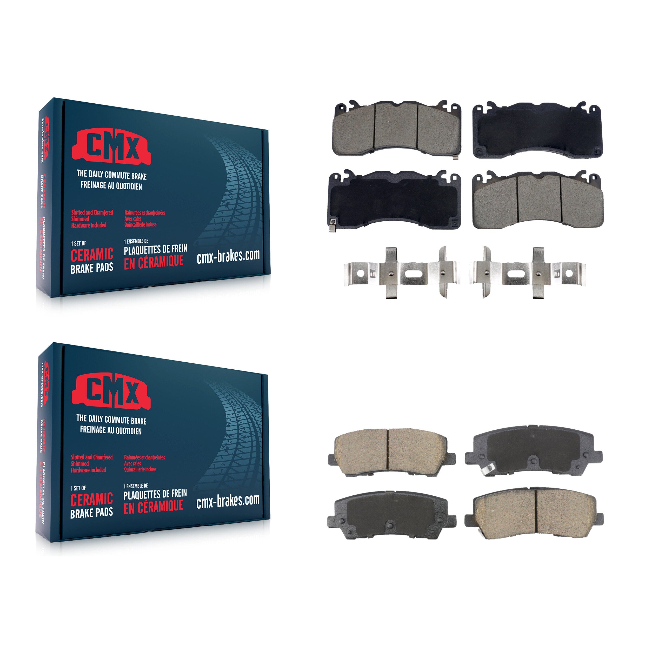 CMX KCX-100592 Disc Brake Pad for 2015-2022 Ford Mustang - Front and Rear product image
