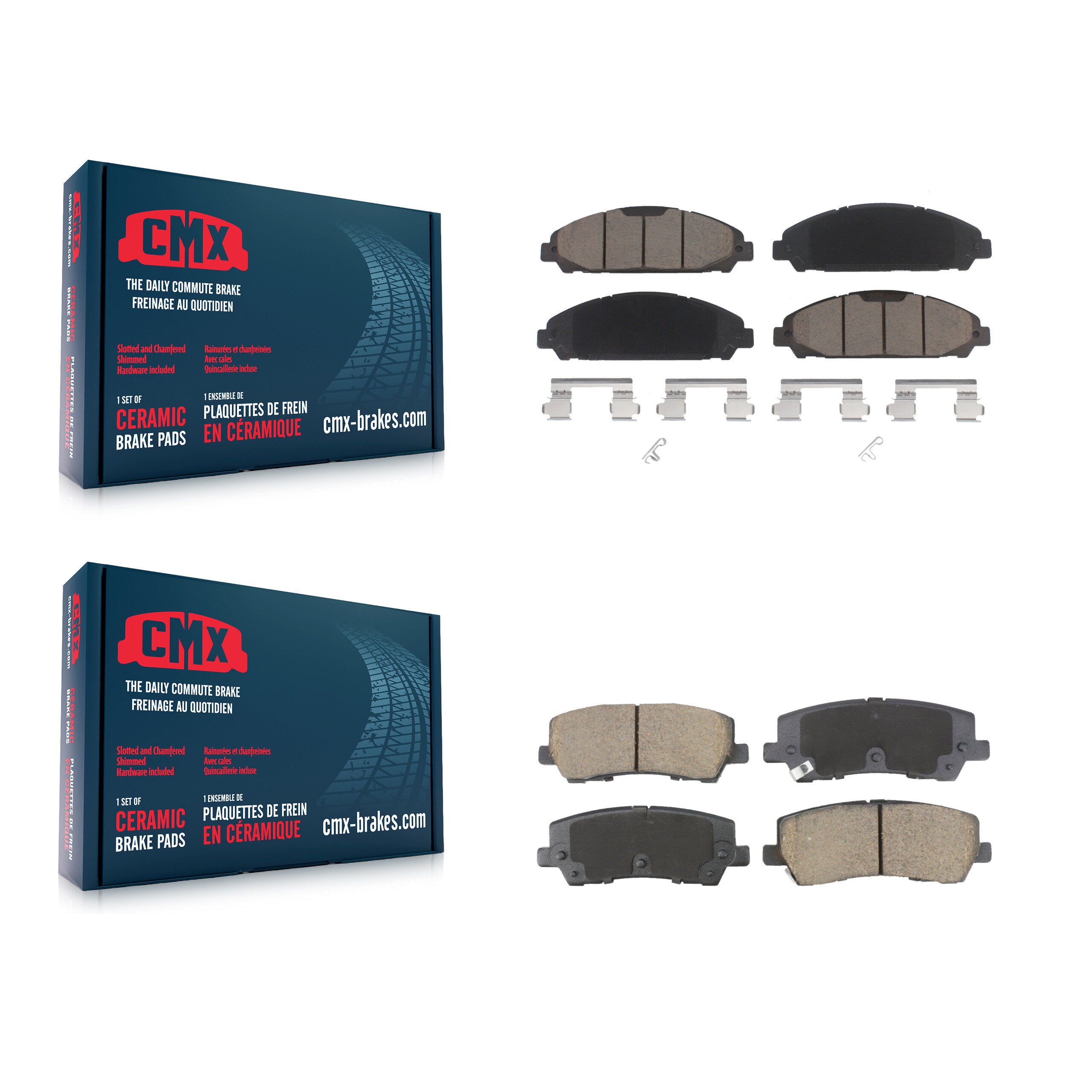 CMX KCX-100593 Disc Brake Pad for 2021 Ford Mustang - Front and Rear product image