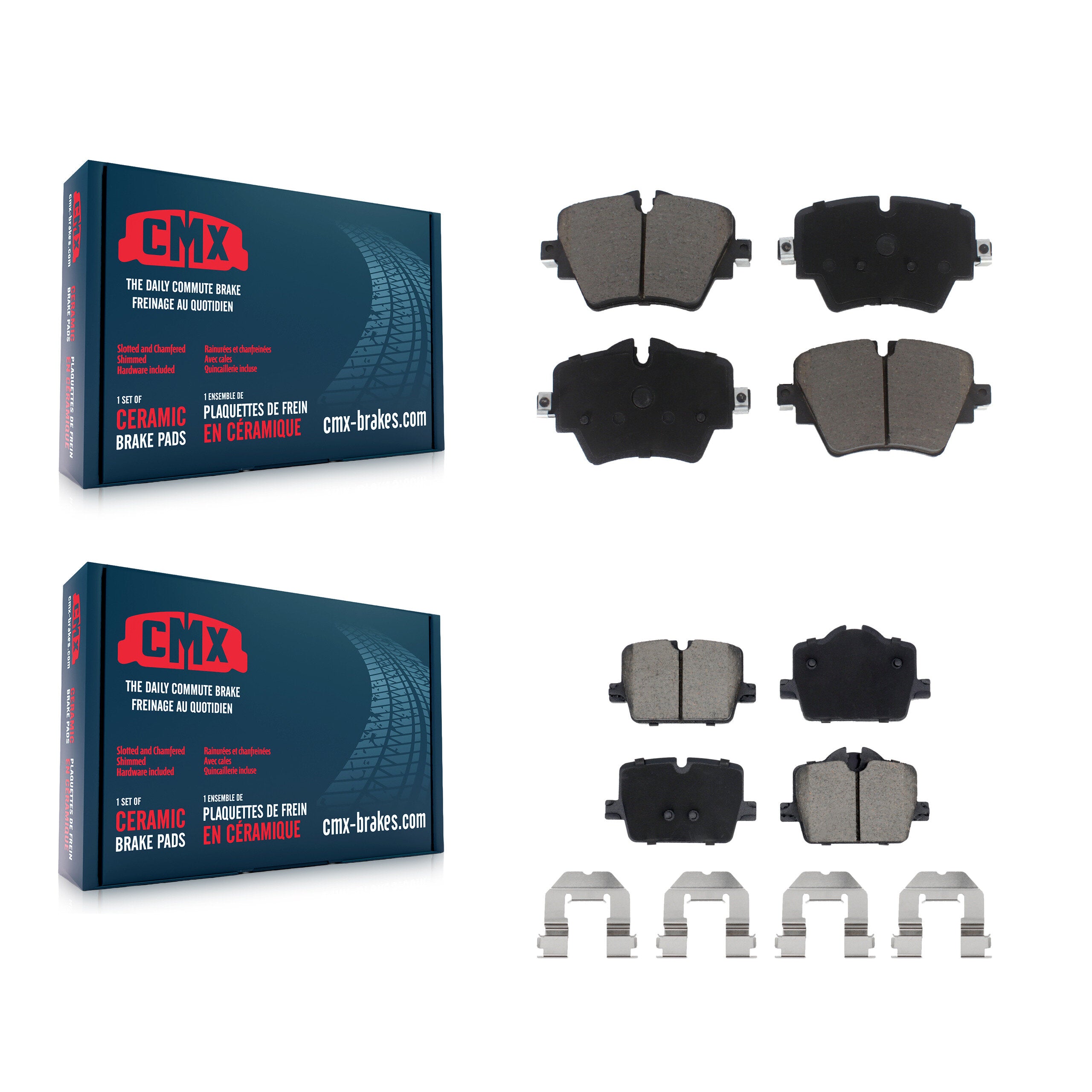 CMX KCX-100596 Disc Brake Pad for 2019-2022 BMW 230i, Toyota GR Supra, BMW 430i & more - Front and Rear product image