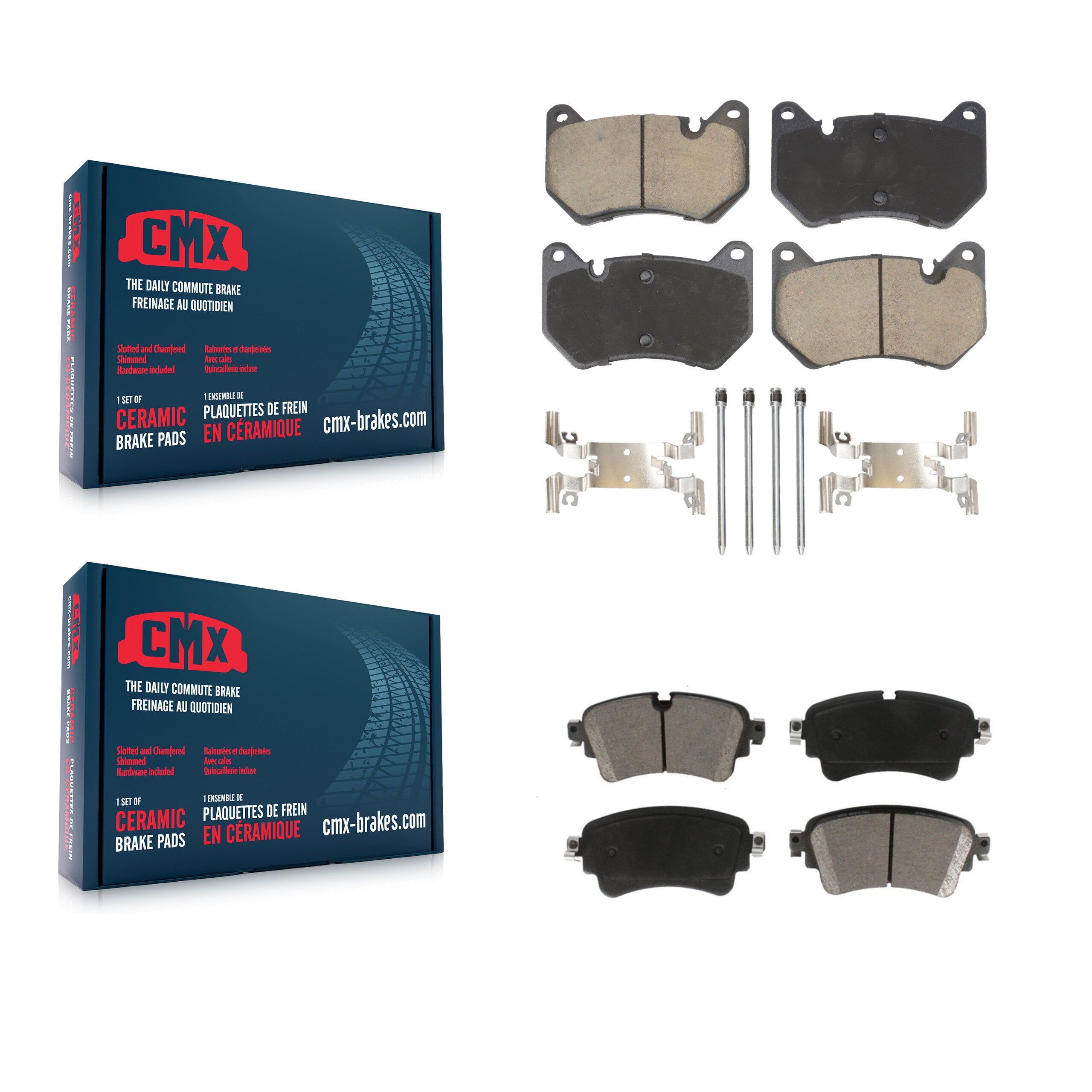 CMX KCX-100601 Disc Brake Pad for 2018-2019 Audi Q5 - Front and Rear product image