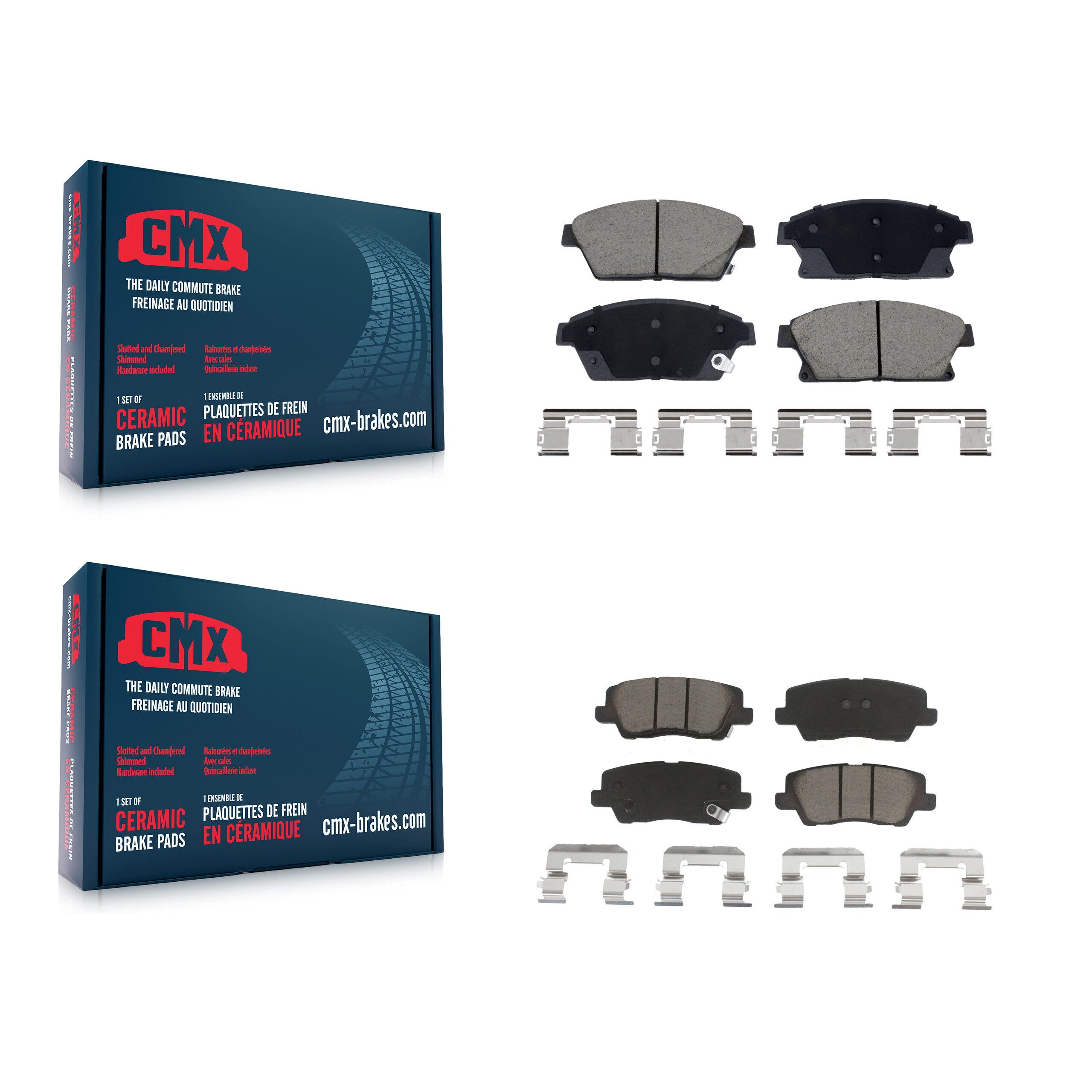 CMX KCX-100611 Disc Brake Pad for 2013-2015 Cadillac ATS - Front and Rear product image